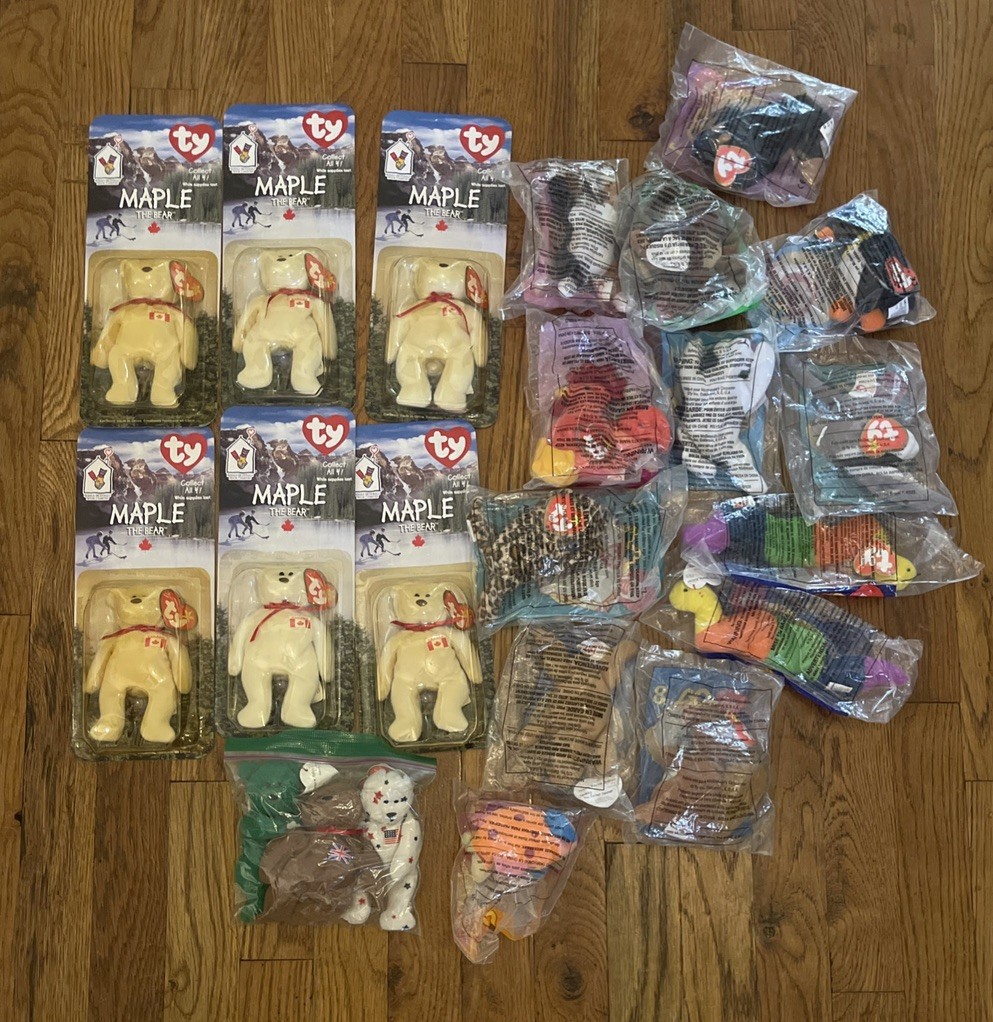 1990s mcdonalds ty beanie babies lot