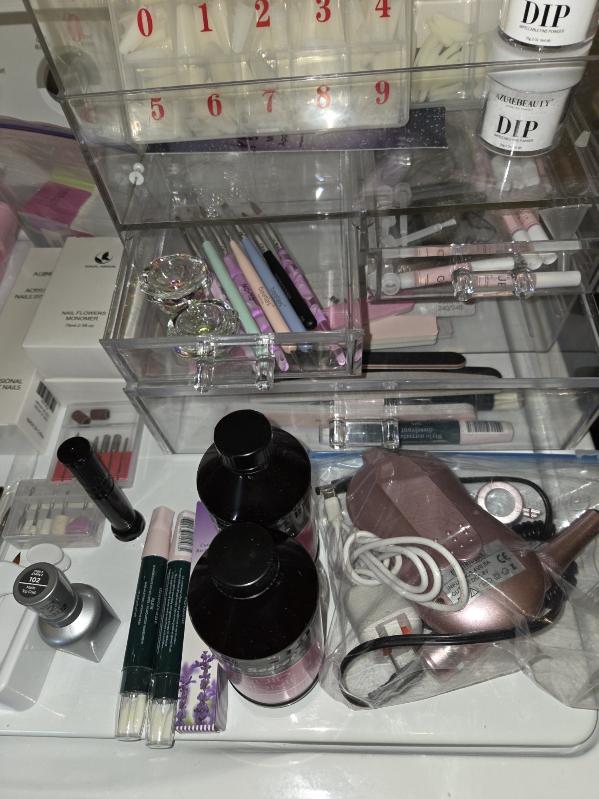 Complete Beginners Nail Salon Set. Everything A New Nail Technician Could Want. Complete Beginners Nail Salon Set. Everything A New Nail Technician Could Want.