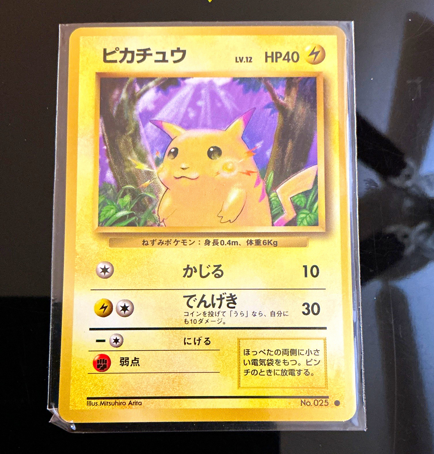 Pokémon TCG Pikachu 025 – Expansion Pack – Japanese – 40 HP