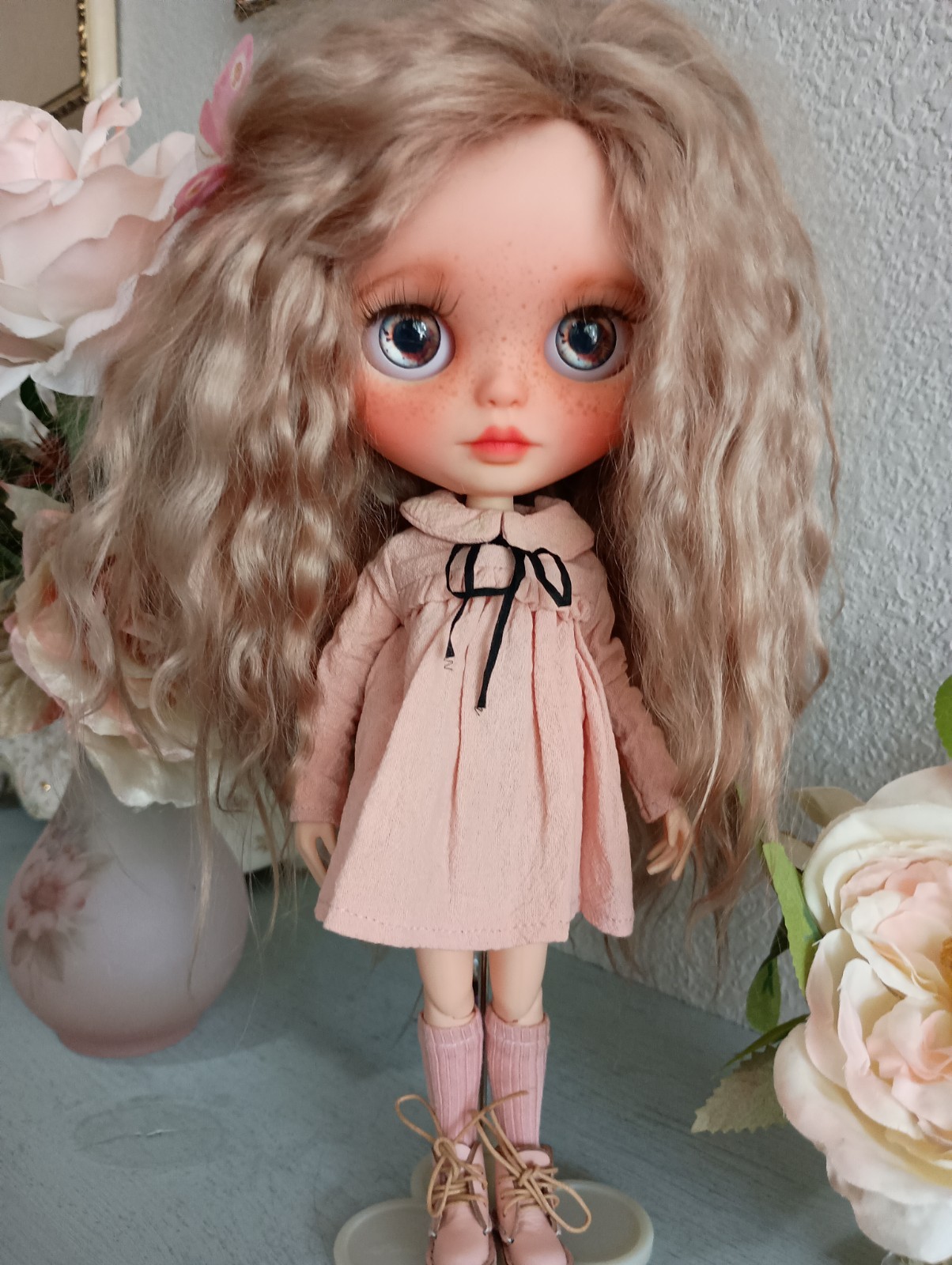 Custom Blythe Doll OOAK ~ Beautiful Mohair and Freckles Gorgeous Custom Blythe Doll OOAK ~ Beautiful Mohair and Freckles Gorgeous