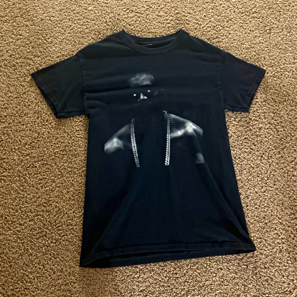 Yeezus Tour Double-Sided Black Graphic Print Crew Neck T-Shirt Size S Yeezus Tour Double-Sided Black Graphic Print Crew Neck T-Shirt Size S