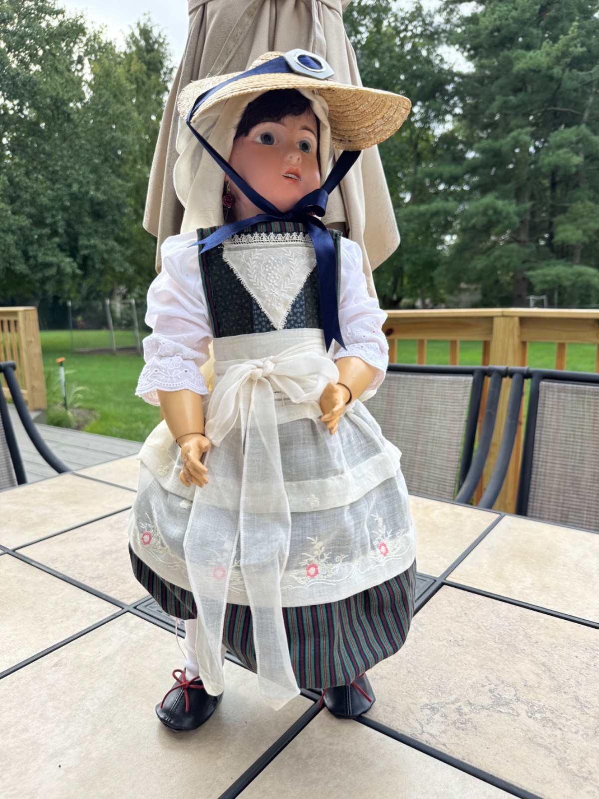 Beautiful French Jumeau Bisque doll Bebe no 10,  24 inch Bargain