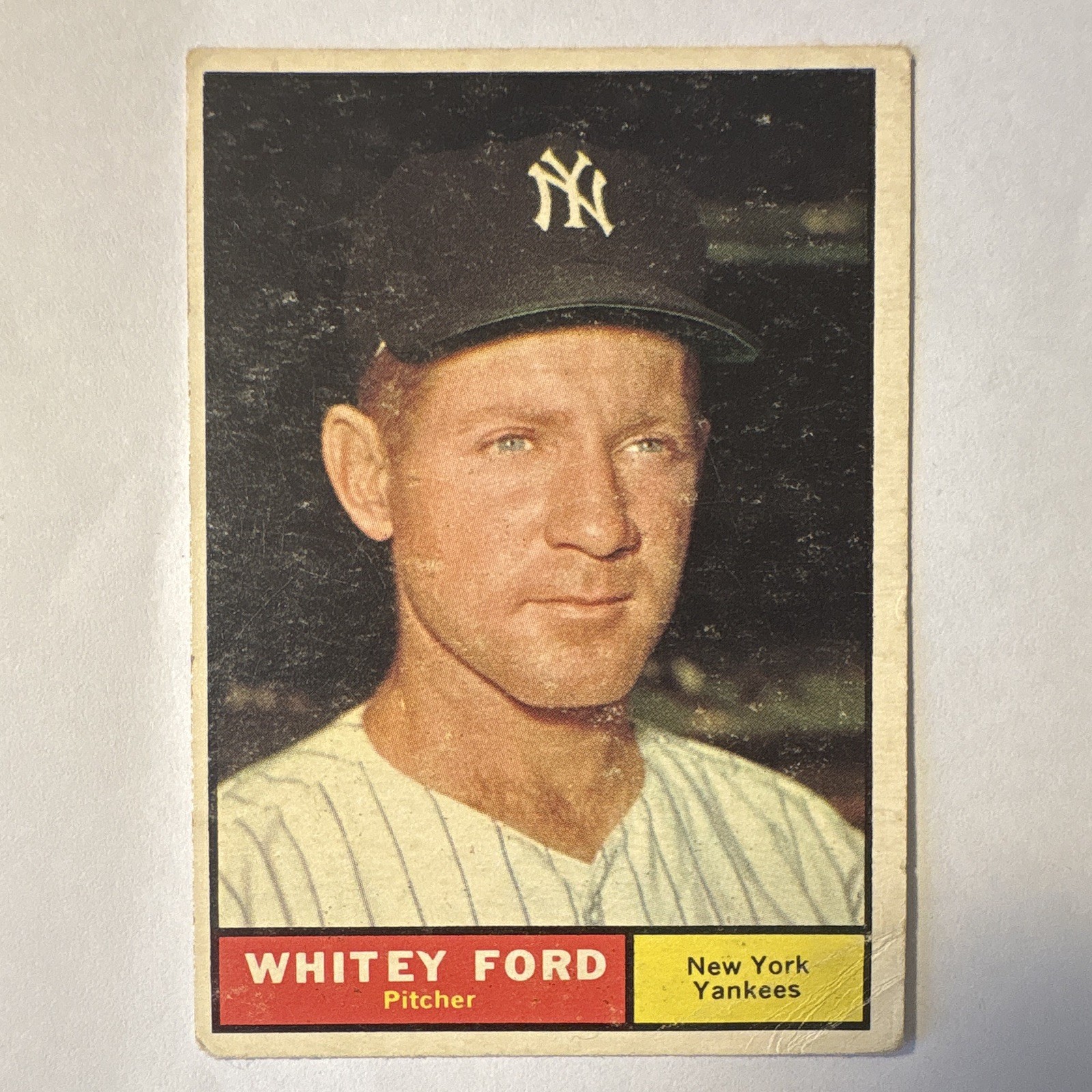 Topps 1961 Whitey Ford #160 New York Yankees Baseball Card Base Set Topps 1961 Whitey Ford #160 New York Yankees Baseball Card Base Set