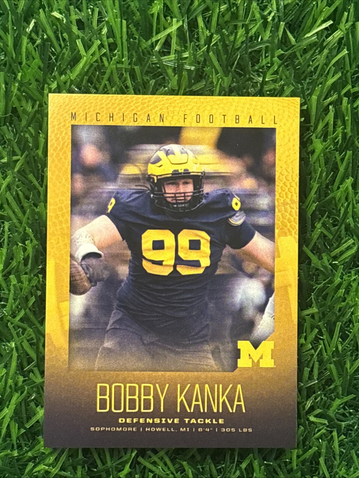 2026 Valiant Michigan Wolverines Football Bobby Kanka Maize Parallel 2026 Valiant Michigan Wolverines Football Bobby Kanka Maize Parallel