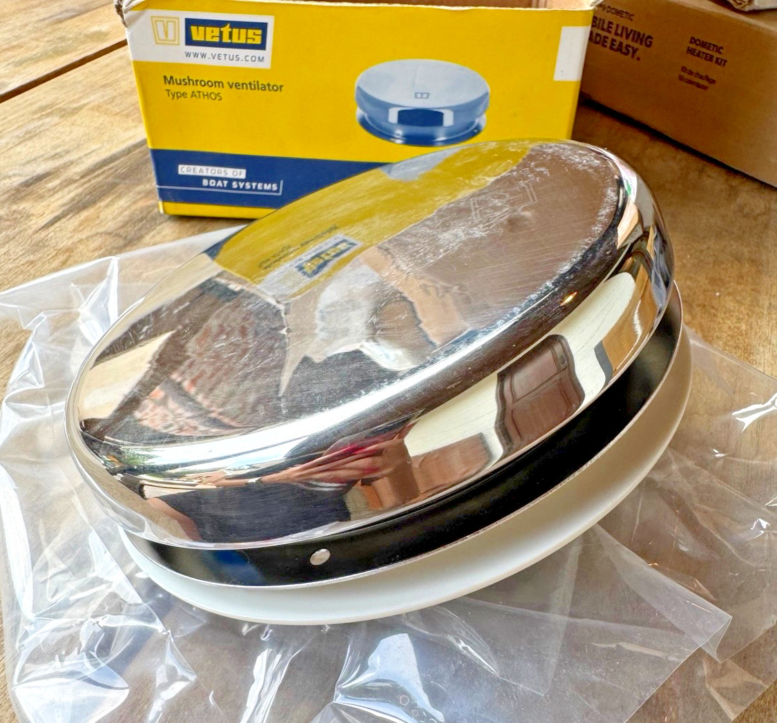 NEW Vetus ATHOS1 AISI316 Stainless Steel Mushroom Ventilator Marine Boat Vent