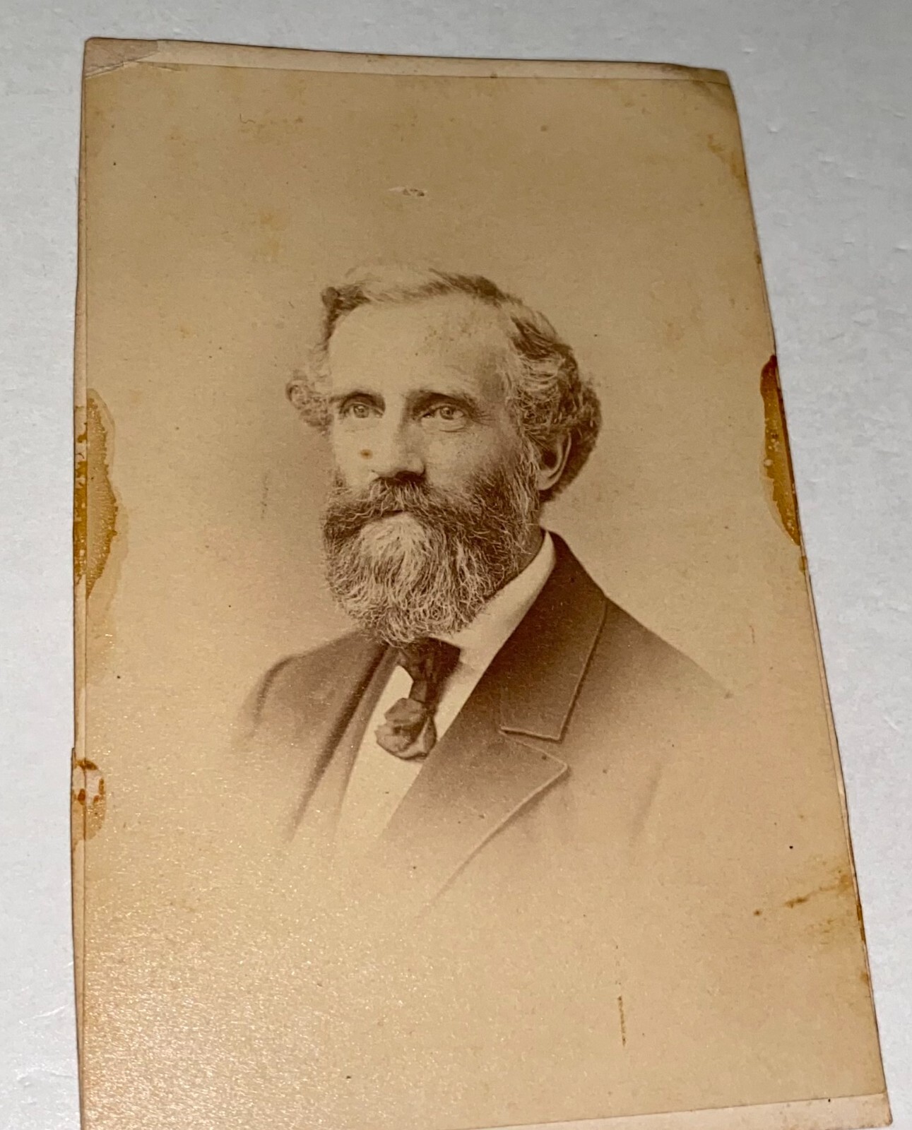 Rare Antique American Educator Prof. Senter Principal of Dean Academy CDV Photo