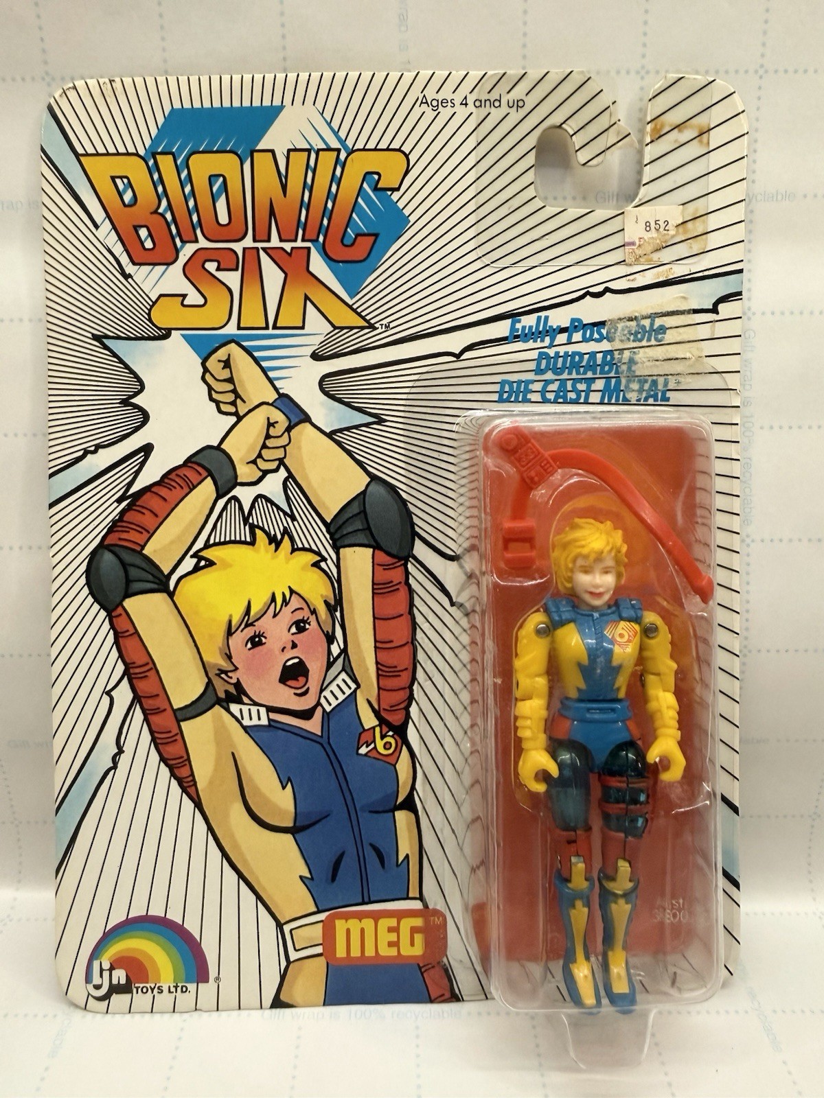 Vintage 1986 LJN Bionic Six Meg Bennett DieCast Action Figure Factory Sealed Vintage 1986 LJN Bionic Six Meg Bennett DieCast Action Figure Factory Sealed