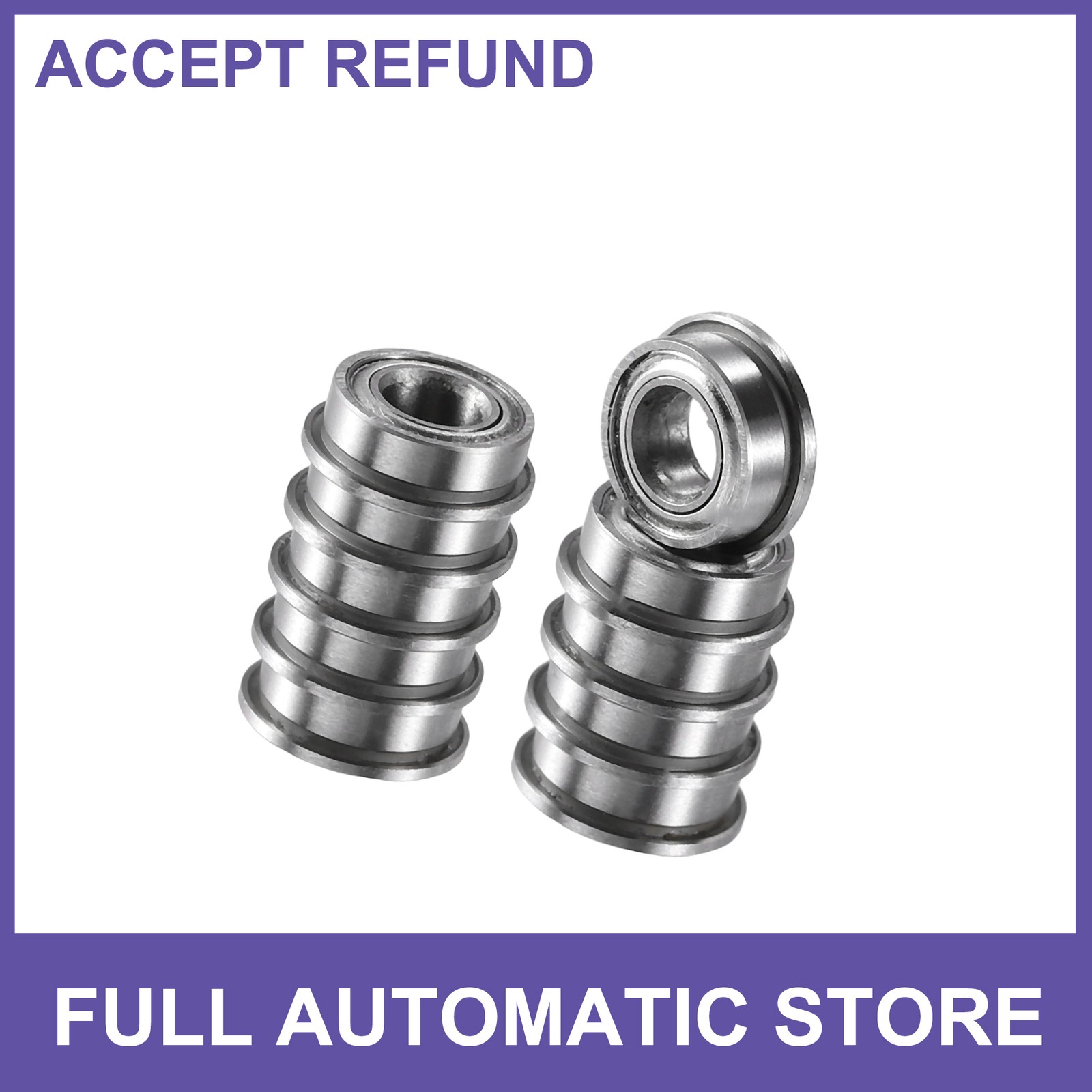 TEN 4x8x3mm Shield MF84ZZ Single Row Flanged Ball Bearings Universal TEN 4x8x3mm Shield MF84ZZ Single Row Flanged Ball Bearings Universal