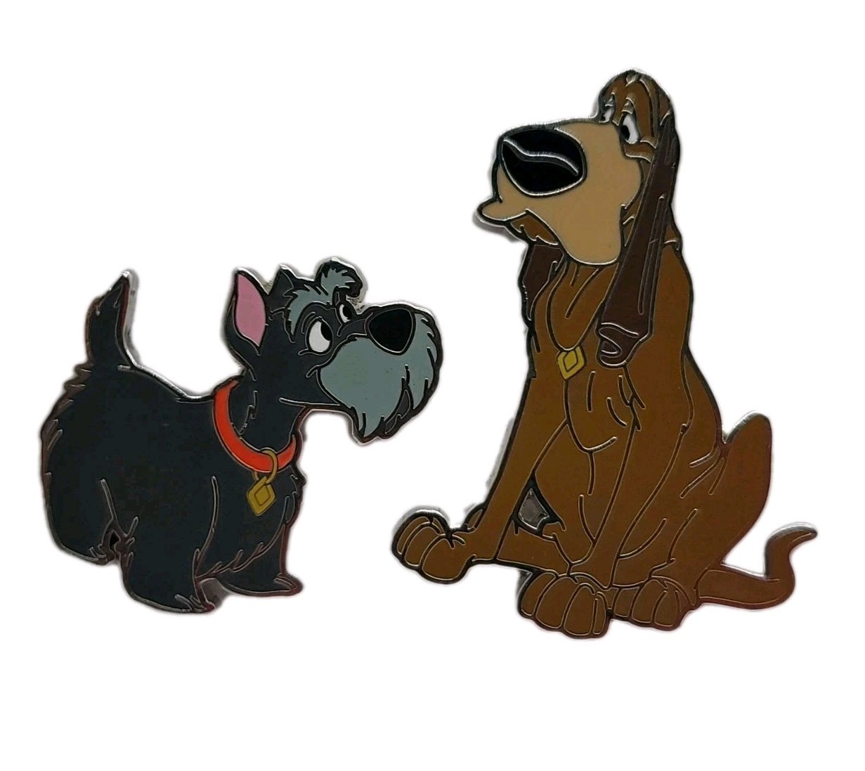 Disney Pin Set 2024 Lady & the Tramp Jock Terrier Trusty Hound #164397