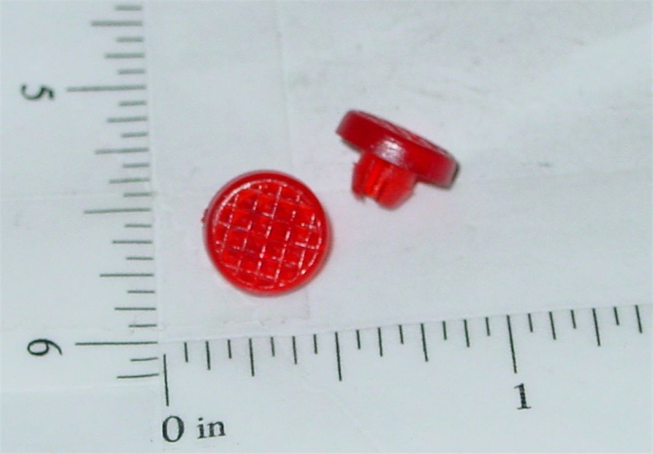 Pair Tonka Plastic Red Crosshatch Tail Lights Toy Part TKP-055 Pair Tonka Plastic Red Crosshatch Tail Lights Toy Part TKP-055