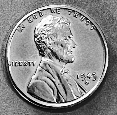 1943-S Lincoln Cent- Uncirculated