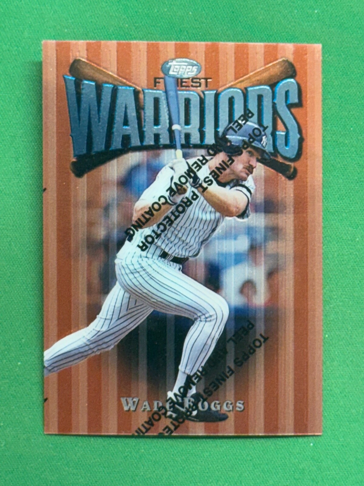 1997 Topps Finest Baseball Warriors w/Coating #62 Wade Boggs
