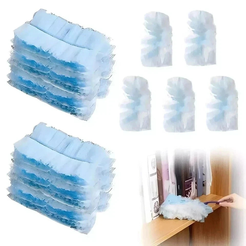 40 Pieces Duster Refills Disposable Duster Refills Compatible for Swiffer, Blue 40 Pieces Duster Refills Disposable Duster Refills Compatible for Swiffer, Blue