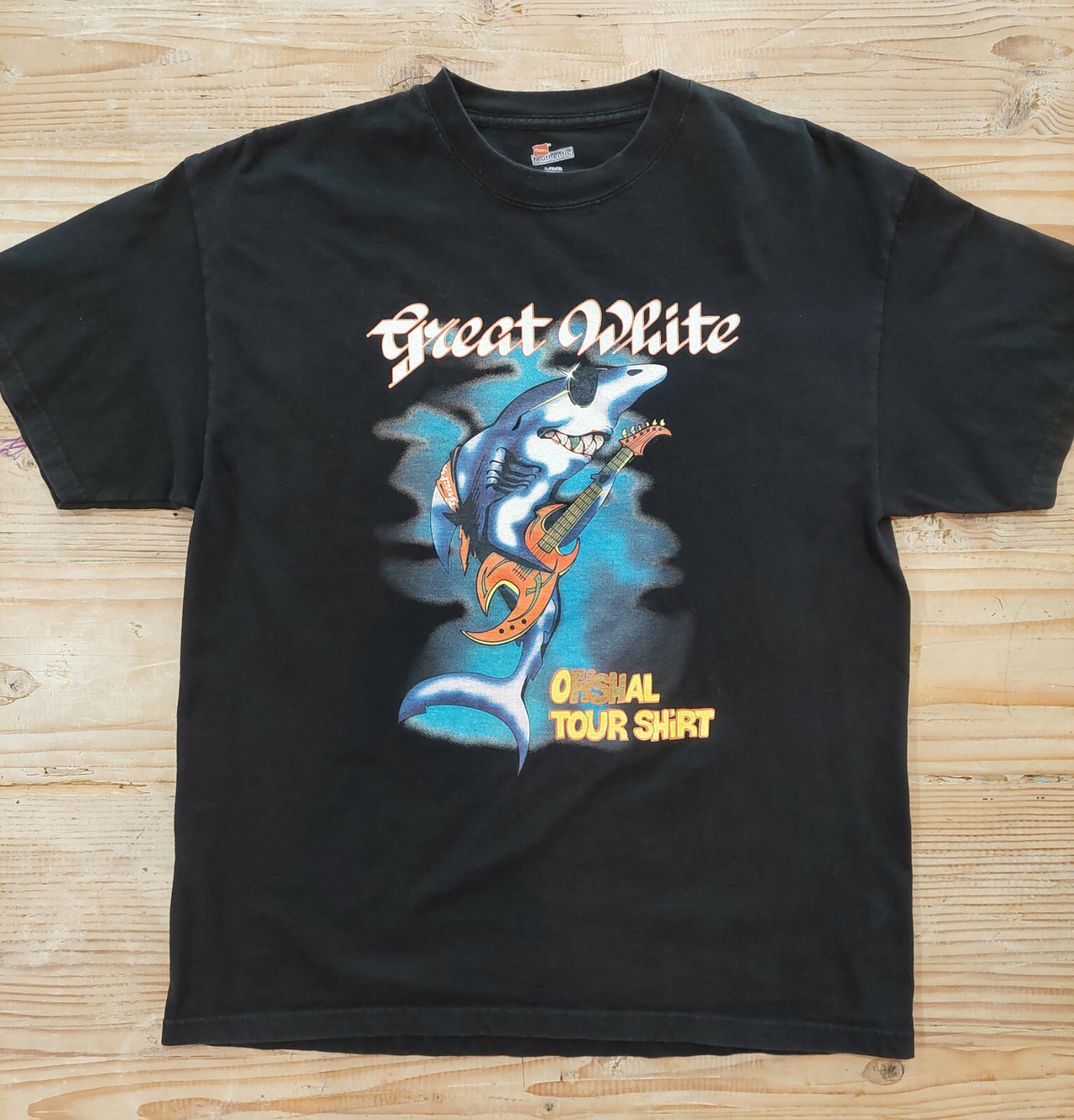 Great White Concert Shirt Vintage 2004-2005 World Tour T-Shirt VTG Size Large L Great White Concert Shirt Vintage 2004-2005 World Tour T-Shirt VTG Size Large L