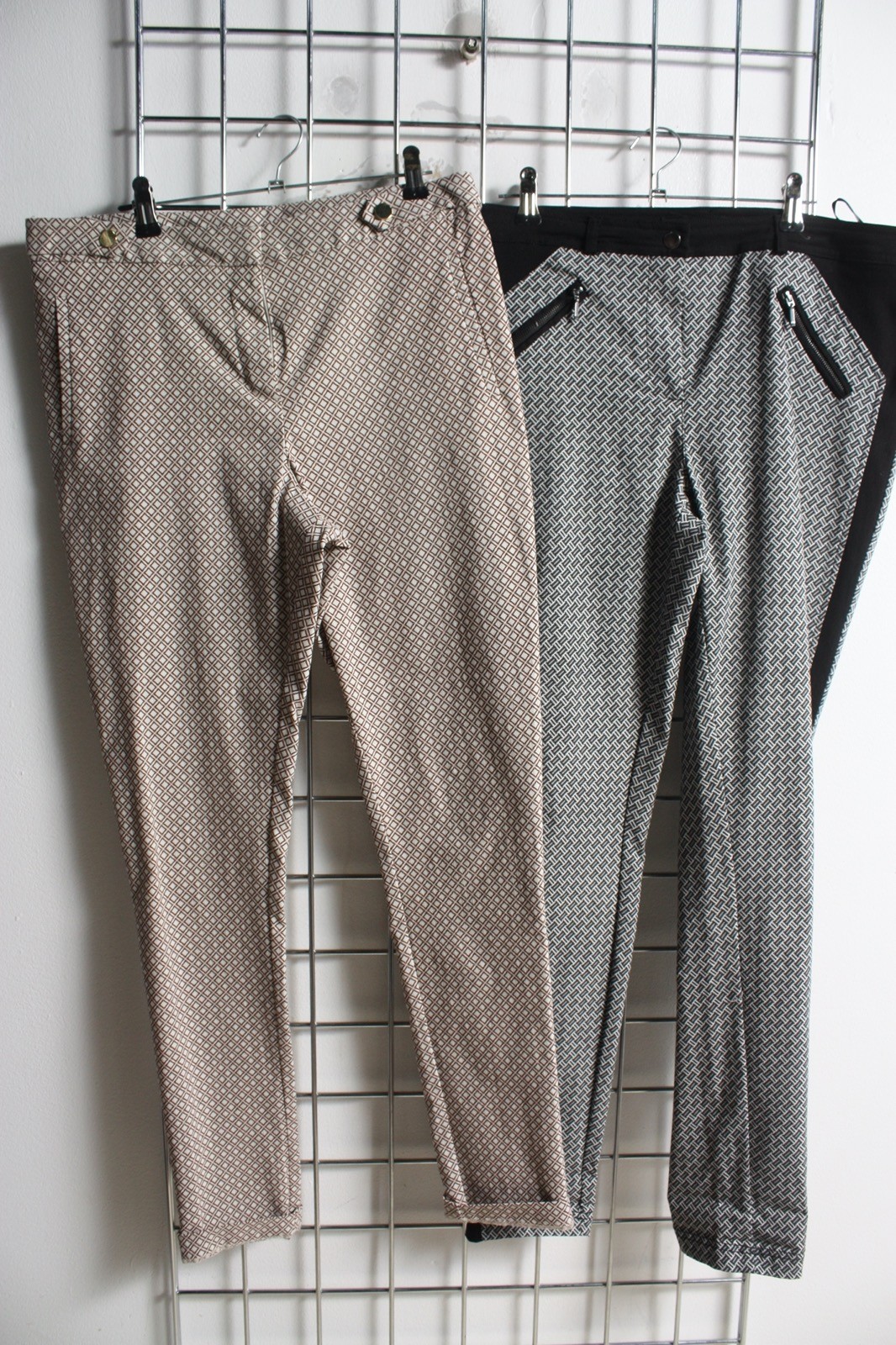 2 x Tu Primark Womens Printed Slim Trousers Bundle - Size 12 (n39)