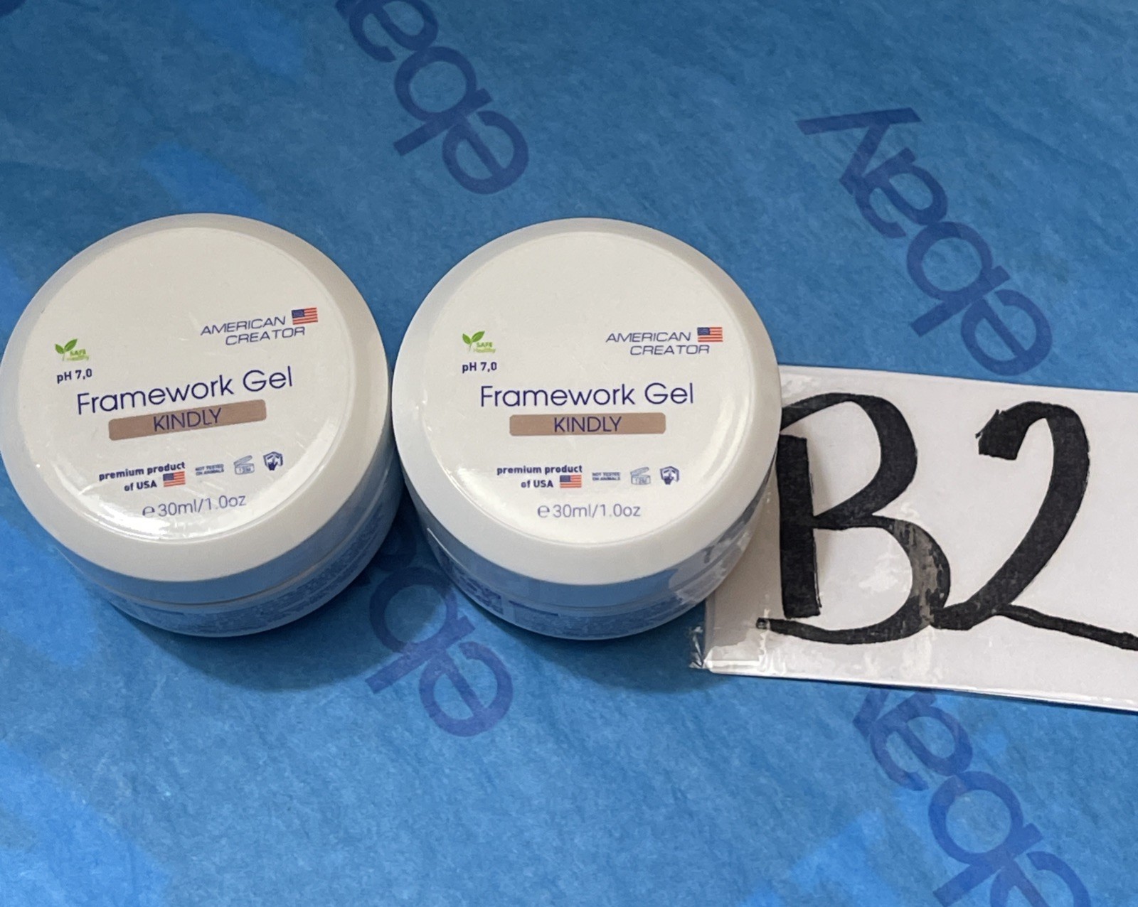 American Creator  FRAMEWORK GEL (KINDLY) 30ml New No Box LOT OF 2