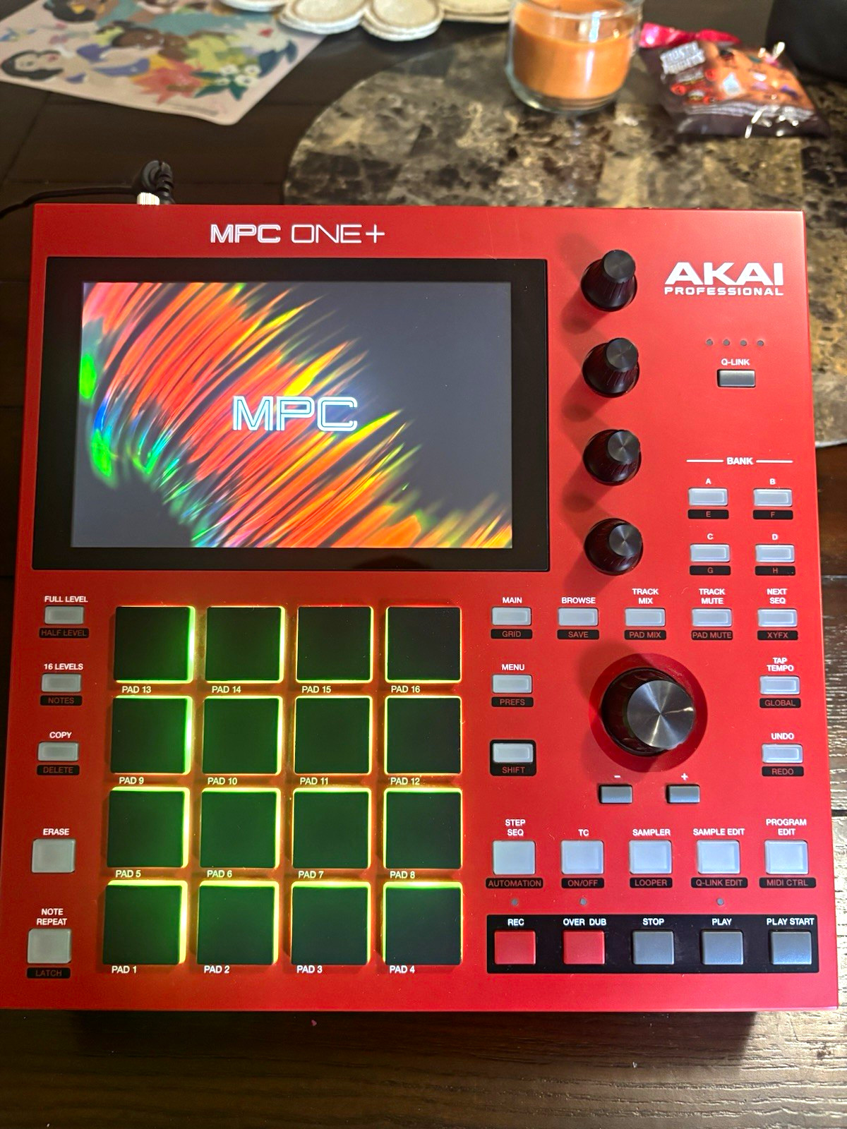 Akai Professional MPC One+ Red Sampler & Sequencer, 16 Pads Akai Professional MPC One+ Red Sampler & Sequencer, 16 Pads