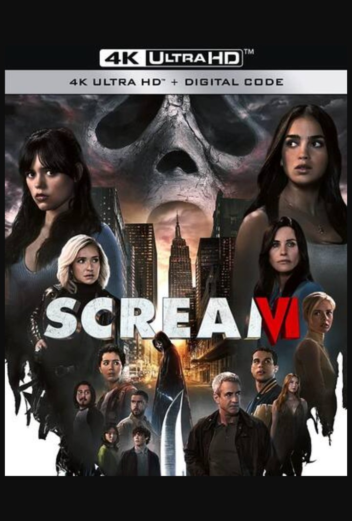Scream VI 4K UHD Blu-ray + Digital Copy R Horror Melissa Barrera Jenna Ortega Scream VI 4K UHD Blu-ray + Digital Copy R Horror Melissa Barrera Jenna Ortega