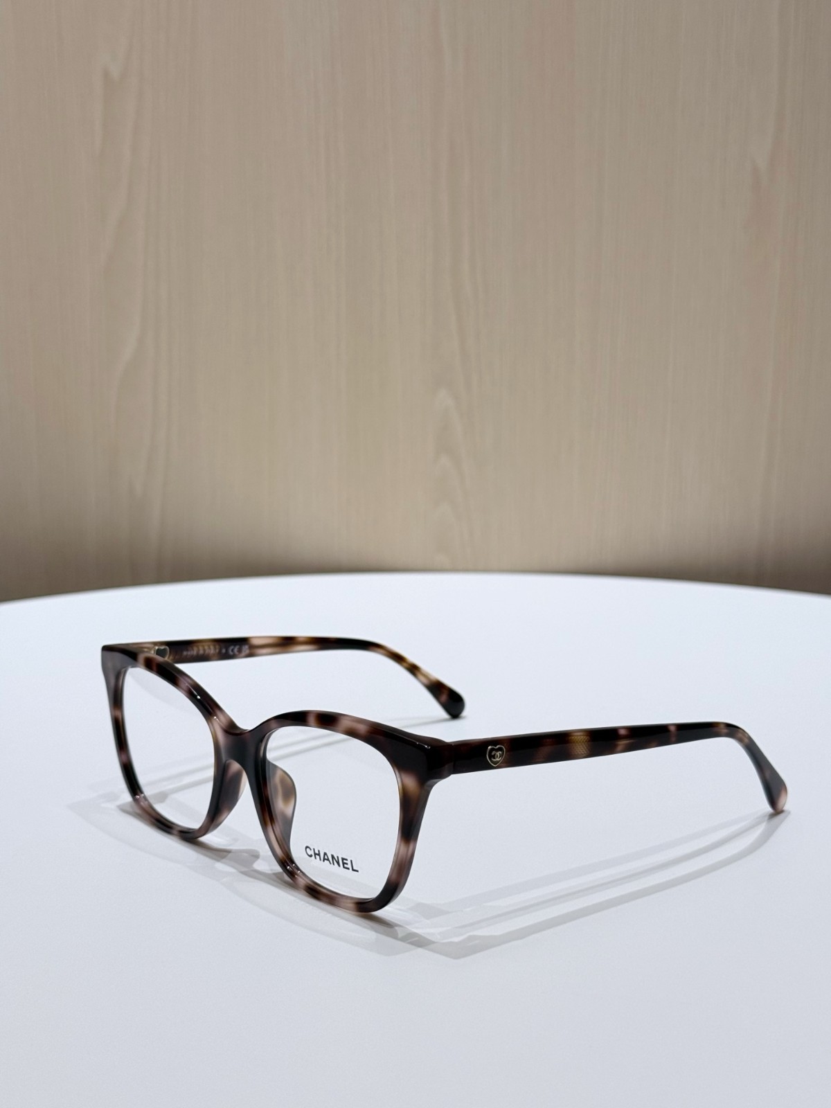 CHANEL 3463 Eyeglasses Brown Tortoiseshell Square Frame Clear Lens 54-17-140