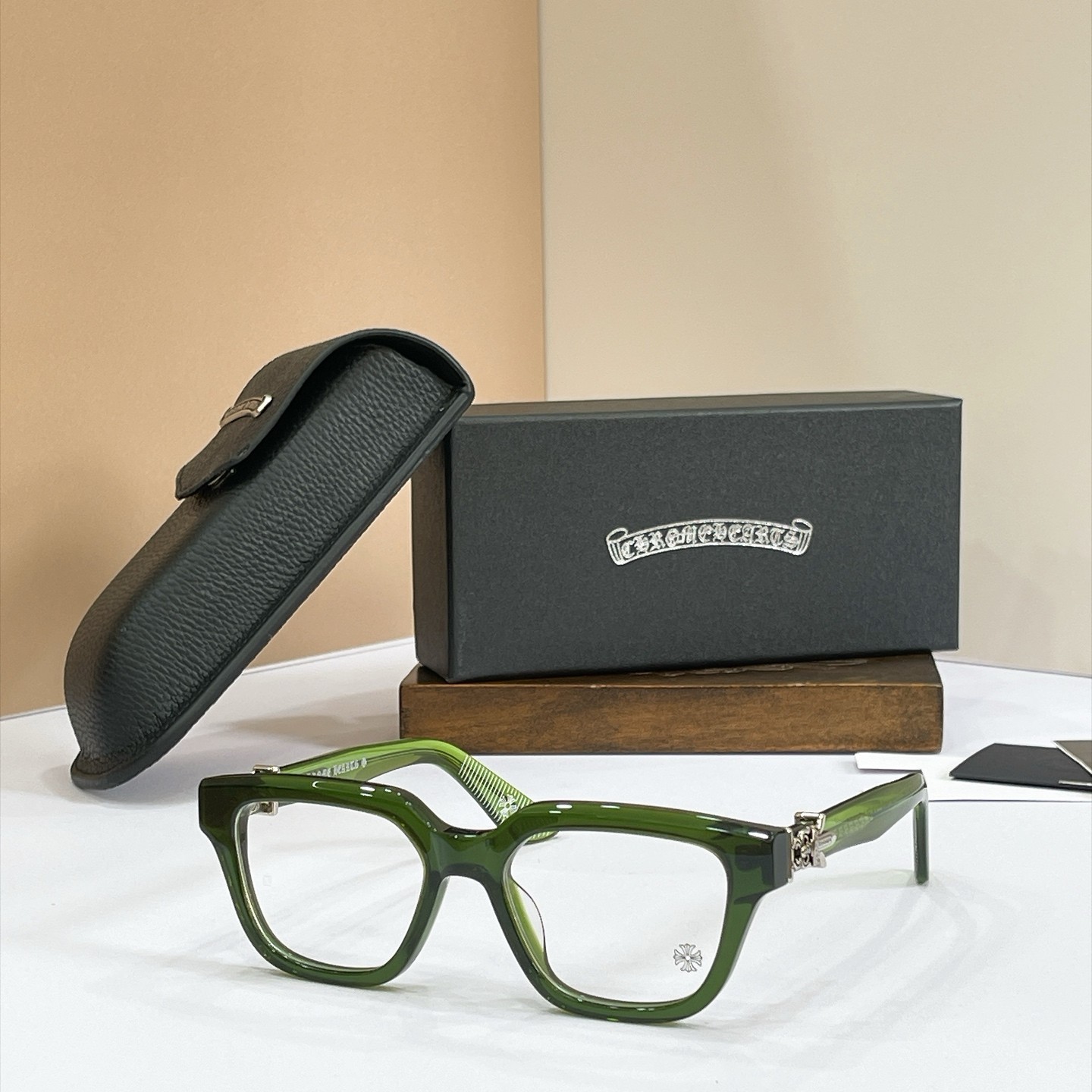 Chrome Hearts VAGILLIONAIRE II Square Eyeglasses Acetate Frame 54-19-152 Chrome Hearts VAGILLIONAIRE II Square Eyeglasses Acetate Frame 54-19-152