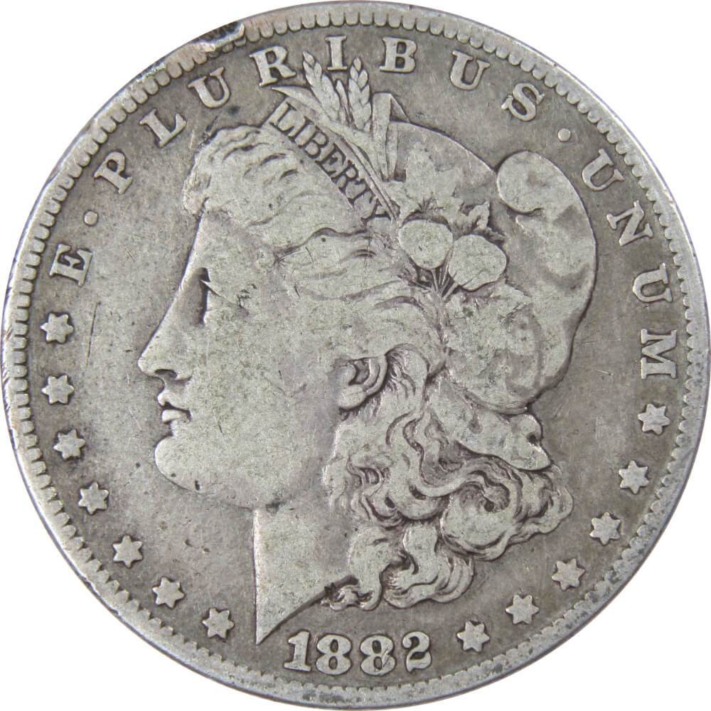 1882 O Morgan Silver Dollar VG Very Good $1 Coin Collectible