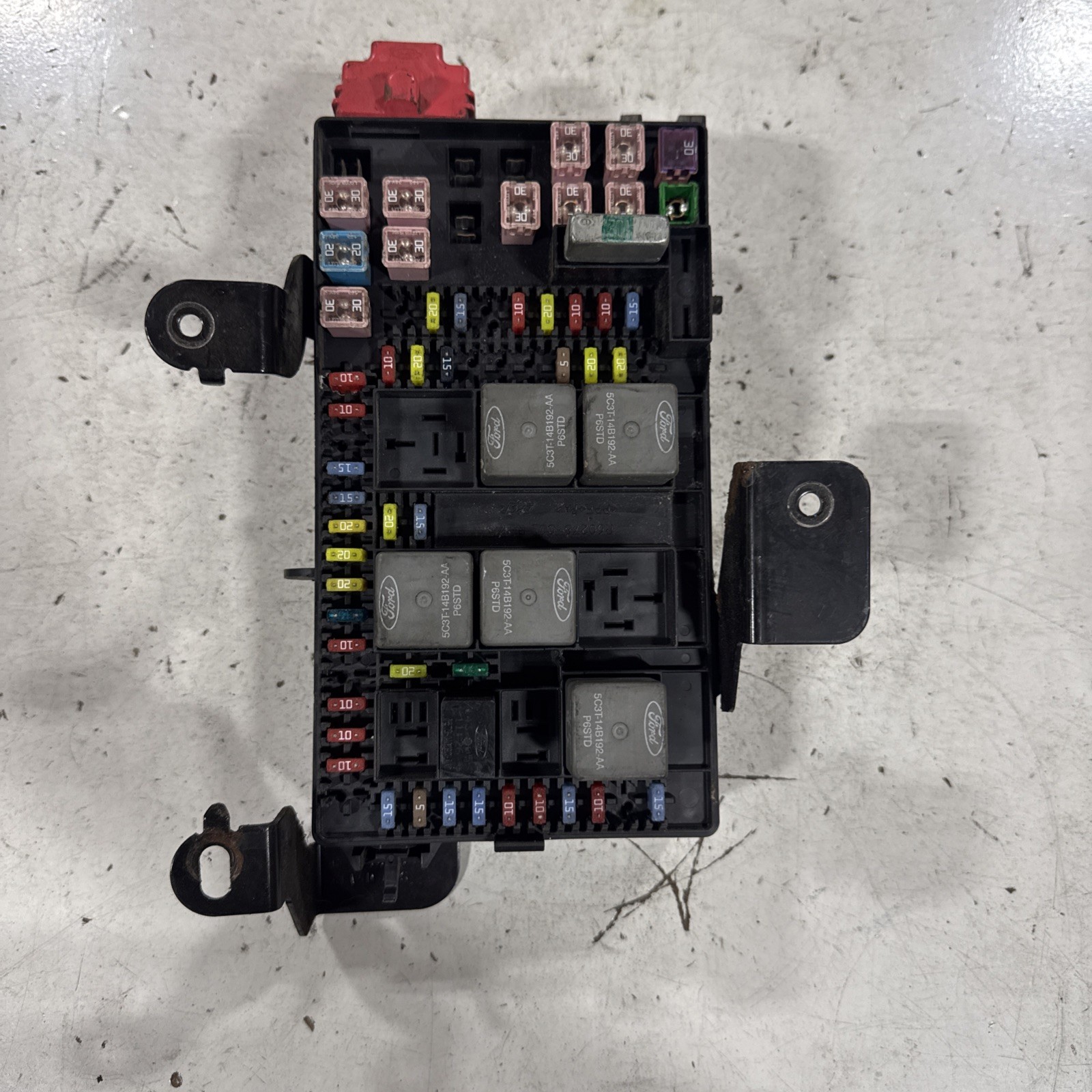 2005 2006 FORD F250 F350 SUPER DUTY EXCURSION FUSE BOX 6C3T-14A067-AB OEM 2005 2006 FORD F250 F350 SUPER DUTY EXCURSION FUSE BOX 6C3T-14A067-AB OEM