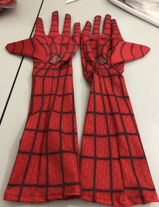 Stunning Amazing Spider-Man Elbow-length Gloves Cosplay Costume Halloween Props