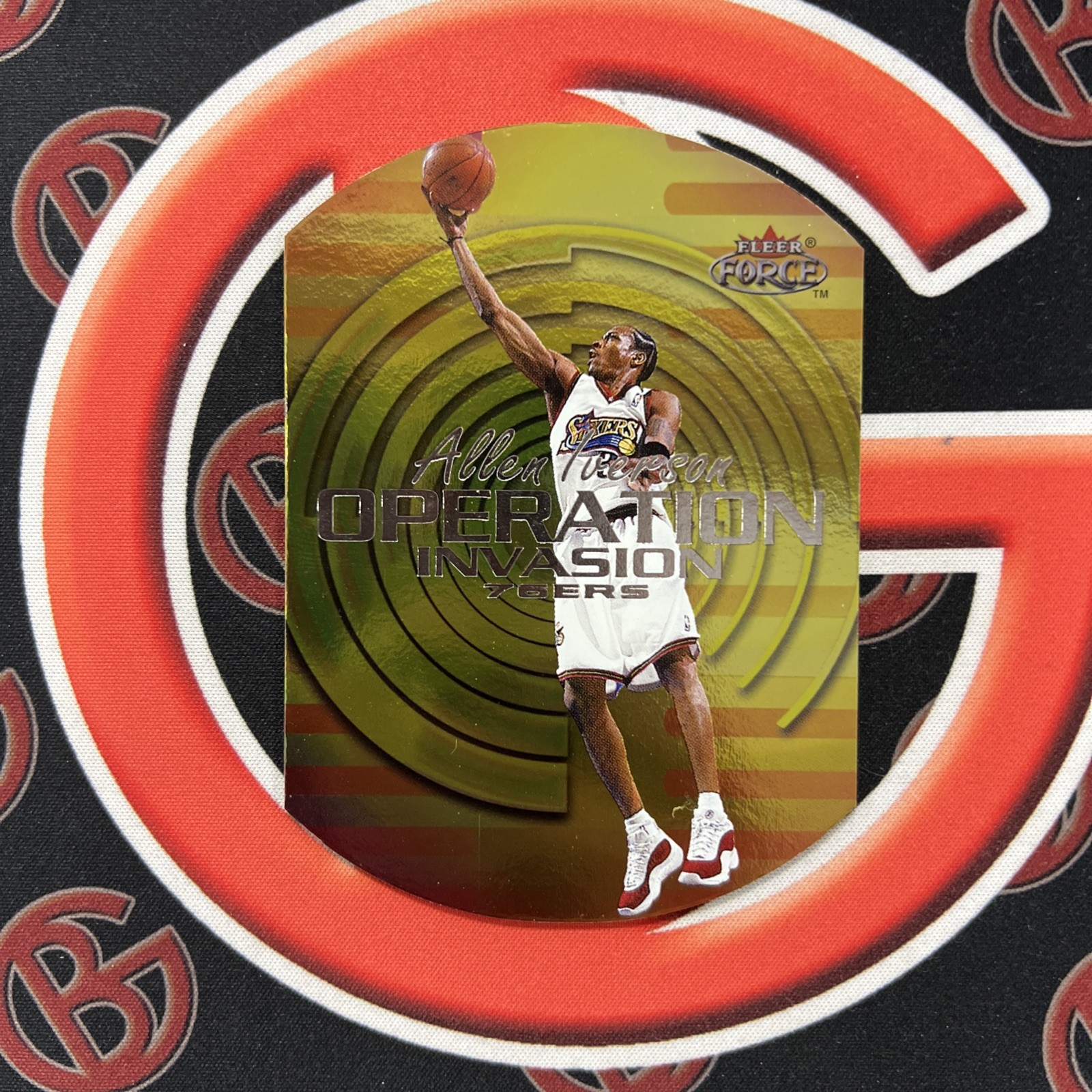 1999-00 Fleer Force Basketball Allen Iverson Operation Iverson Die Cut 76ers 1999-00 Fleer Force Basketball Allen Iverson Operation Iverson Die Cut 76ers