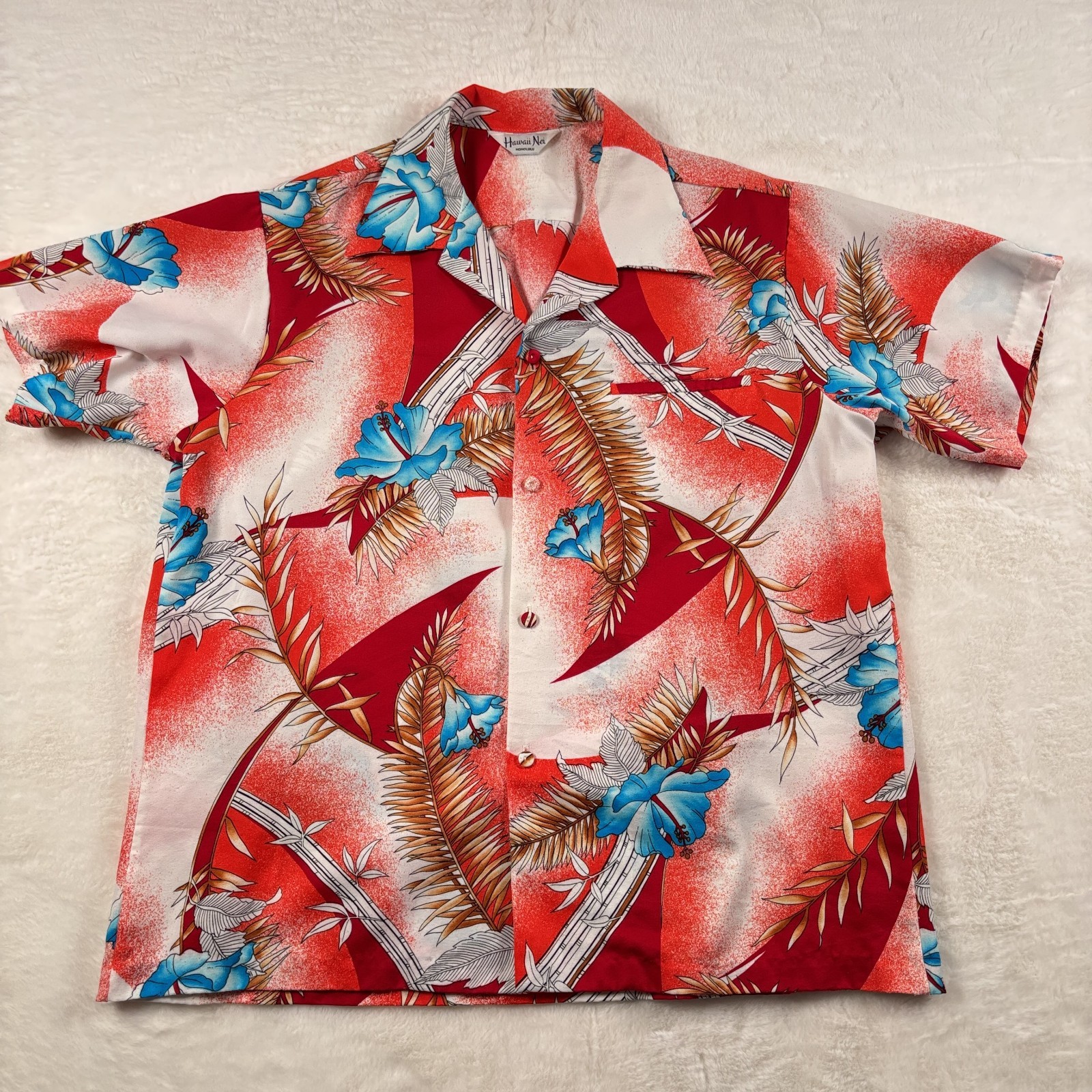 Hawaii Nei Honolulu Vintage Men’s XL Floral Button Down Shirt Chest 48\ Hawaii Nei Honolulu Vintage Men’s XL Floral Button Down Shirt Chest 48\