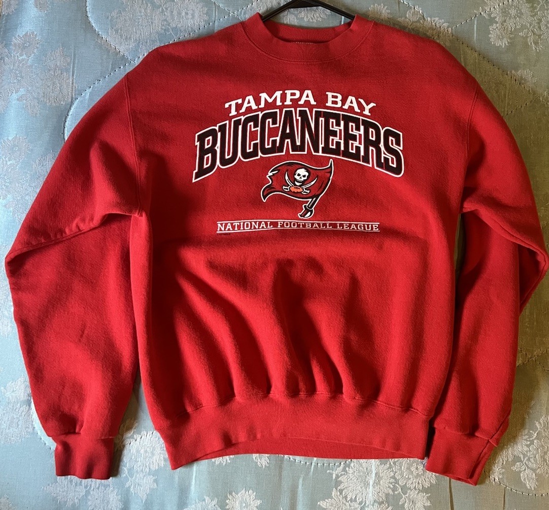 Vintage 90s Tampa Bay Buccaneers Crewneck Sweatshirt Lee Sport Nutmeg Mills XL