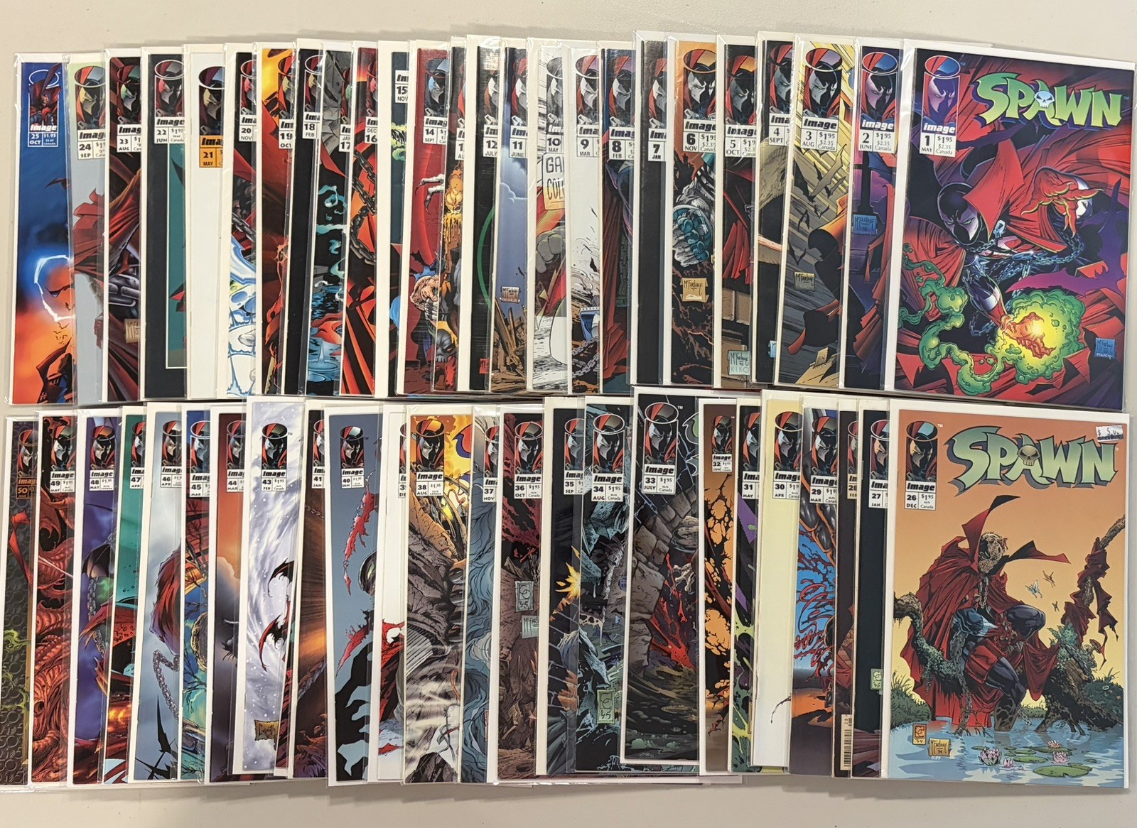 Spawn 1-50 Complete Run Todd McFarlane Spawn Collection Spawn 1-50 Complete Run Todd McFarlane Spawn Collection