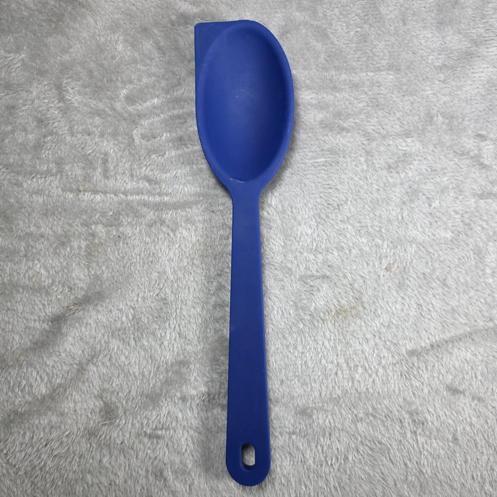 RARE Elizabeth Karmel\'s Blending Spoon Blue Steel Silicone RARE Elizabeth Karmel\'s Blending Spoon Blue Steel Silicone