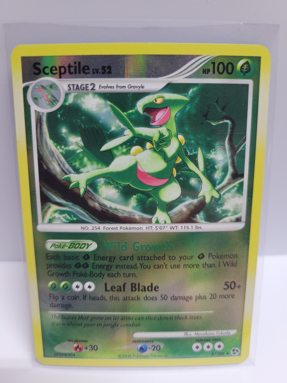 Sceptile lv.52 8/106 Great Encounters Holo Rare Pokémon Card Sceptile lv.52 8/106 Great Encounters Holo Rare Pokémon Card