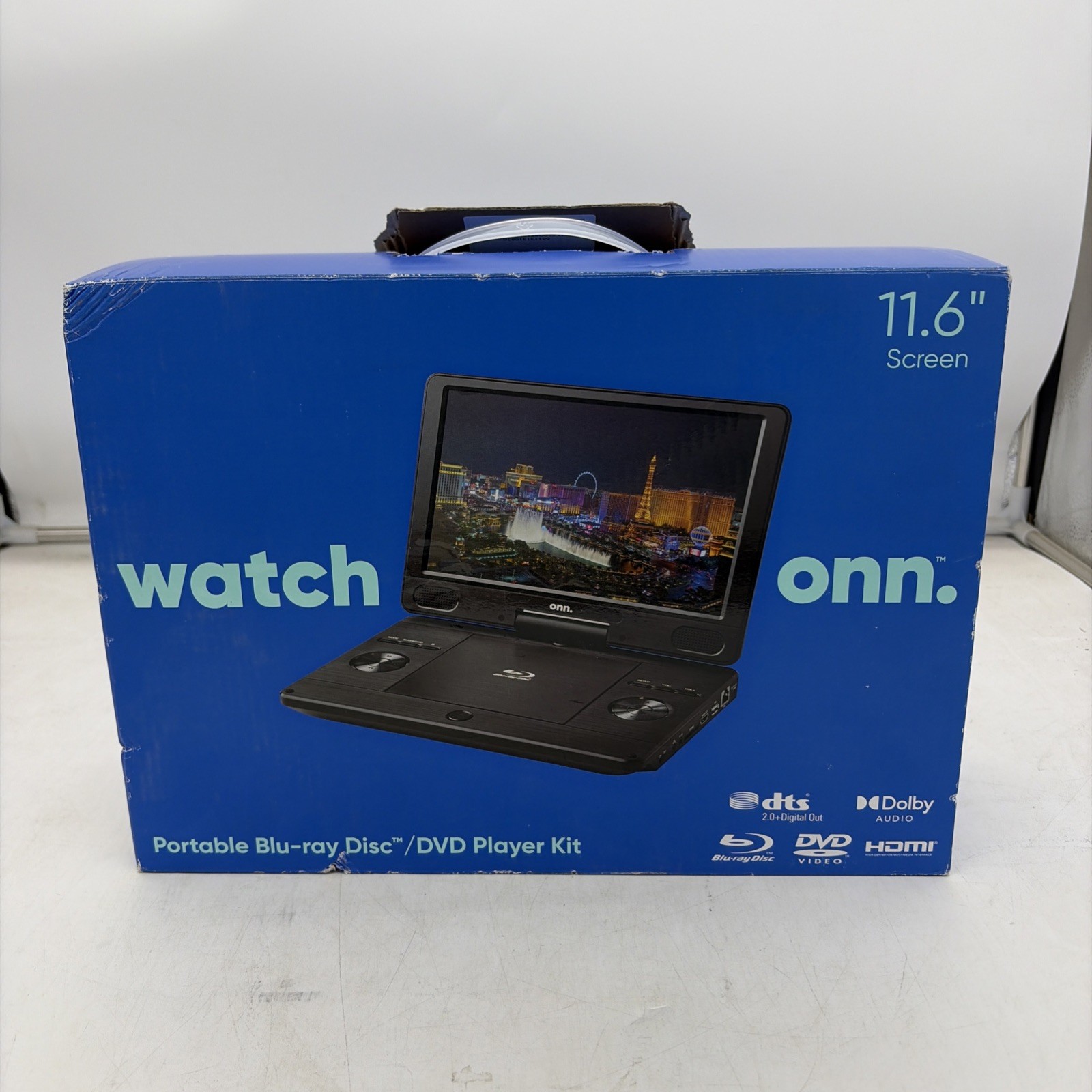 NEW Onn Portable Blu-Ray Disc/DVD Player 1080p HD Resolution 11.6” #02 NEW Onn Portable Blu-Ray Disc/DVD Player 1080p HD Resolution 11.6” #02