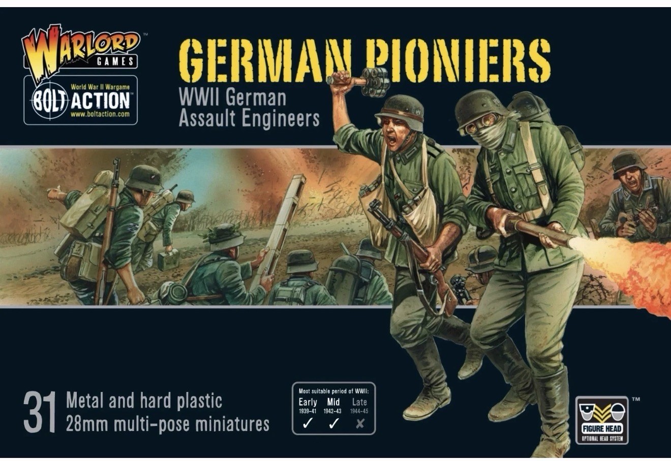 Bolt Action German Pioniers Assault Engineers Warlord Games 28mm WWII Bolt Action German Pioniers Assault Engineers Warlord Games 28mm WWII