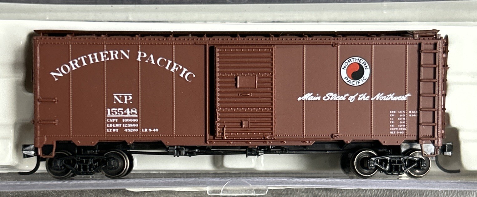 InterMountain N Scale BLW-65733-B1 1937 AAR Boxcar Northern Pacific #15548 NOS