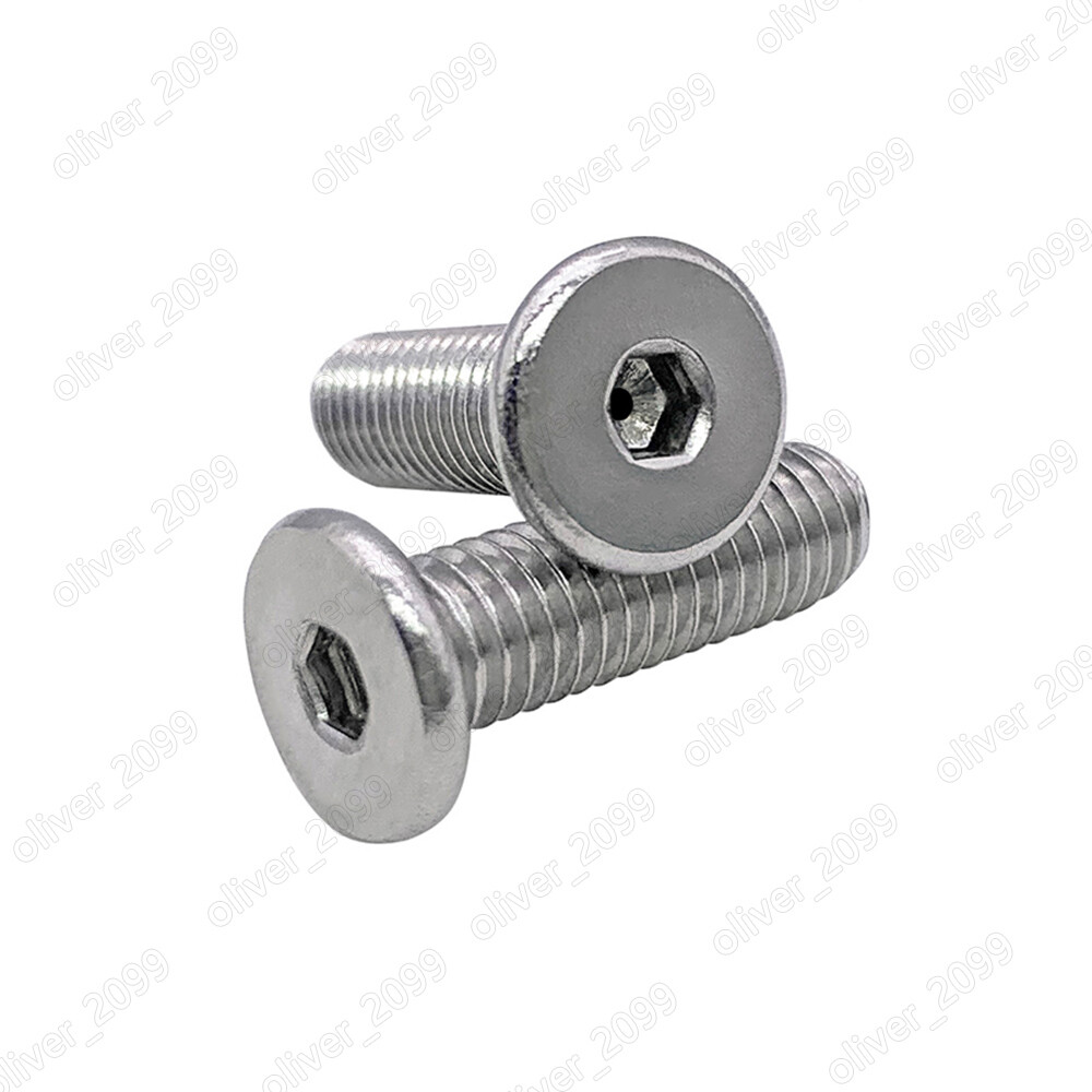 M5 304 Stainless Steel Allen Hex Socket Utrathin Flat Head Hollow Screws Bolts M5 304 Stainless Steel Allen Hex Socket Utrathin Flat Head Hollow Screws Bolts
