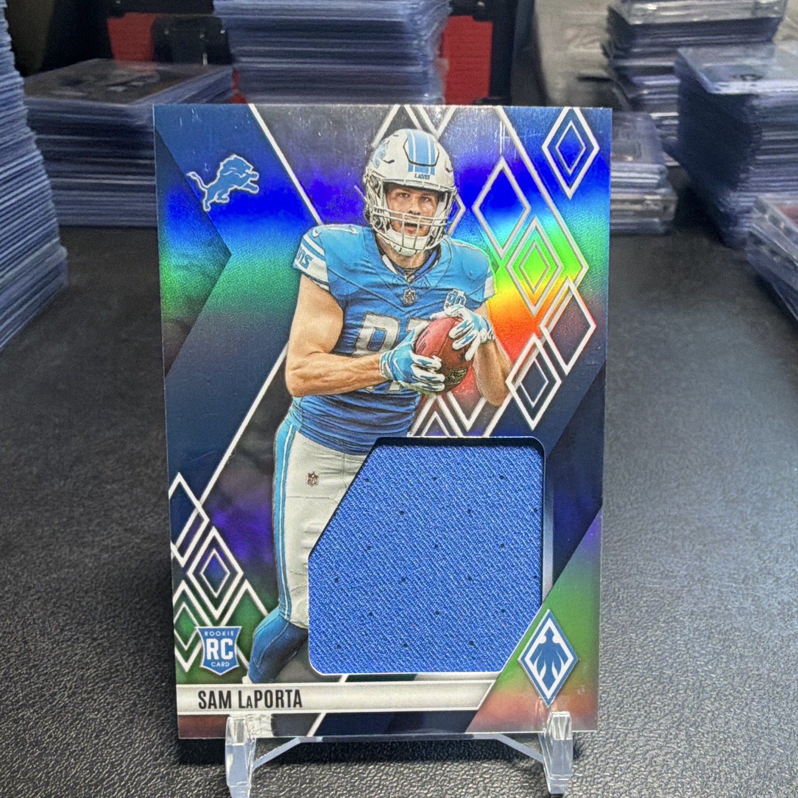 2023 Panini Phoenix - Rookie Jumbo Memorabilia Sam LaPorta #RJM-SLP /199 2023 Panini Phoenix - Rookie Jumbo Memorabilia Sam LaPorta #RJM-SLP /199