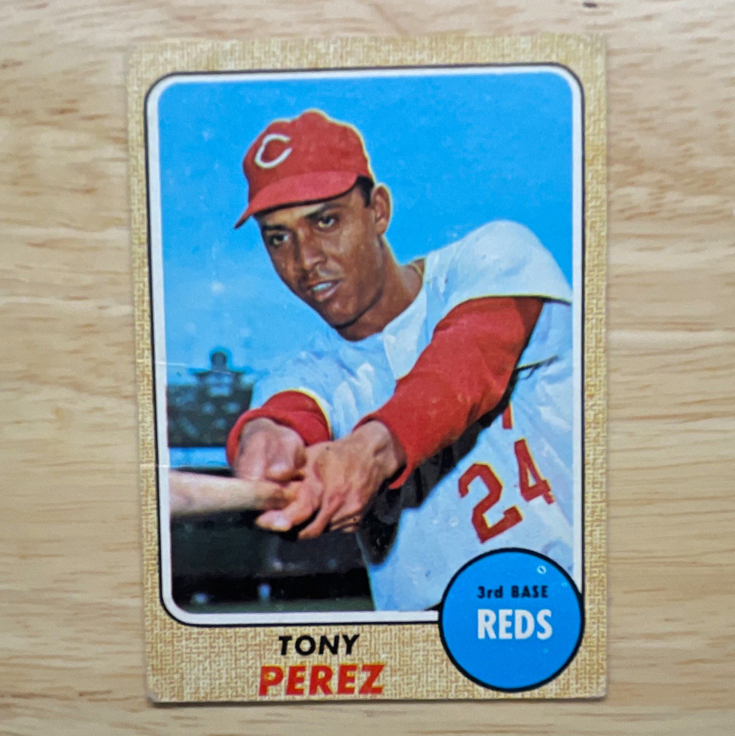 Topps 1968 Tony Perez Cincinnati Reds #130 Base Set Baseball Trading Card Topps 1968 Tony Perez Cincinnati Reds #130 Base Set Baseball Trading Card