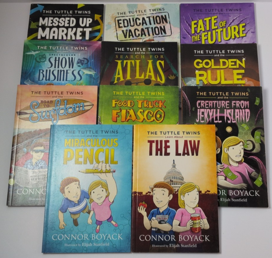 The Tuttle Twins Books 1-11 Complete Pb Set Lot by Connor Boyack Homeschool The Tuttle Twins Books 1-11 Complete Pb Set Lot by Connor Boyack Homeschool