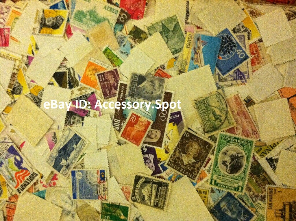Used off Paper 1000 WW Stamps From huge HOARD BOX collection 