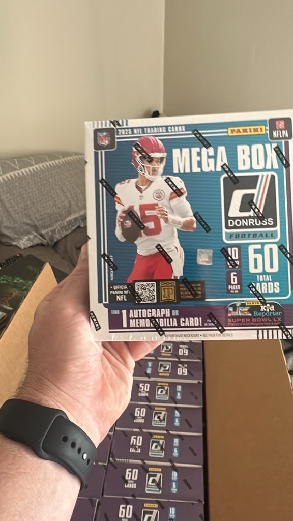 2025 Panini Donruss Football NFL Mega Box 60 Cards Factory Sealed