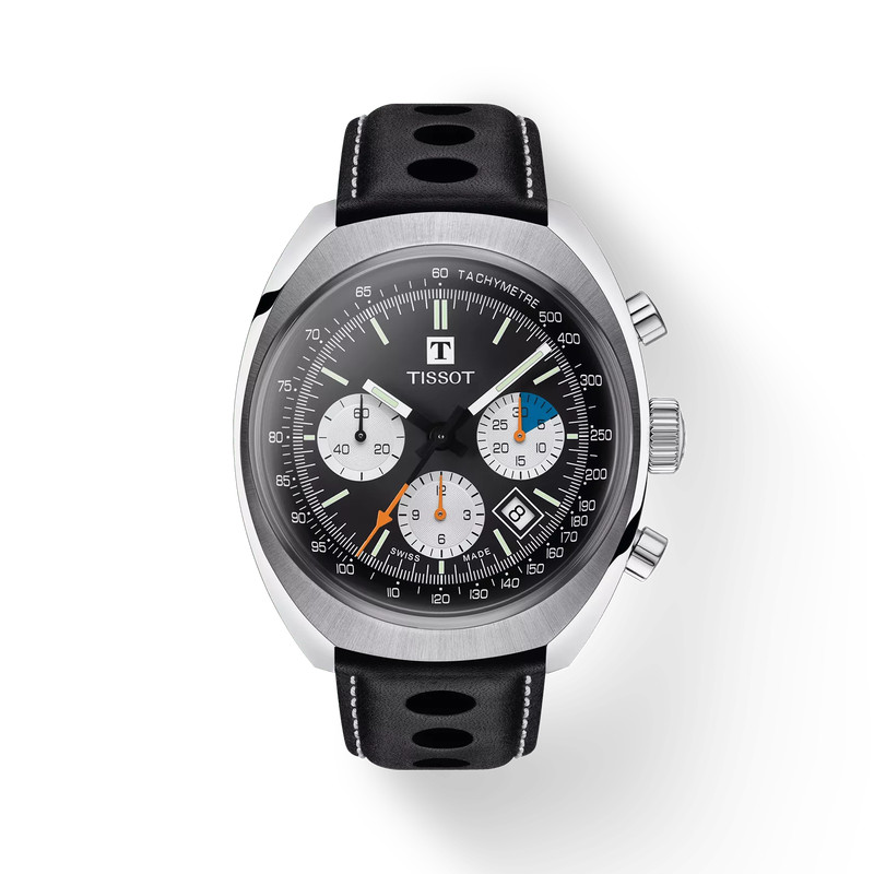 TISSOT Heritage 1973 Leather Strap Chronograph Men's Watch T1244271605100
