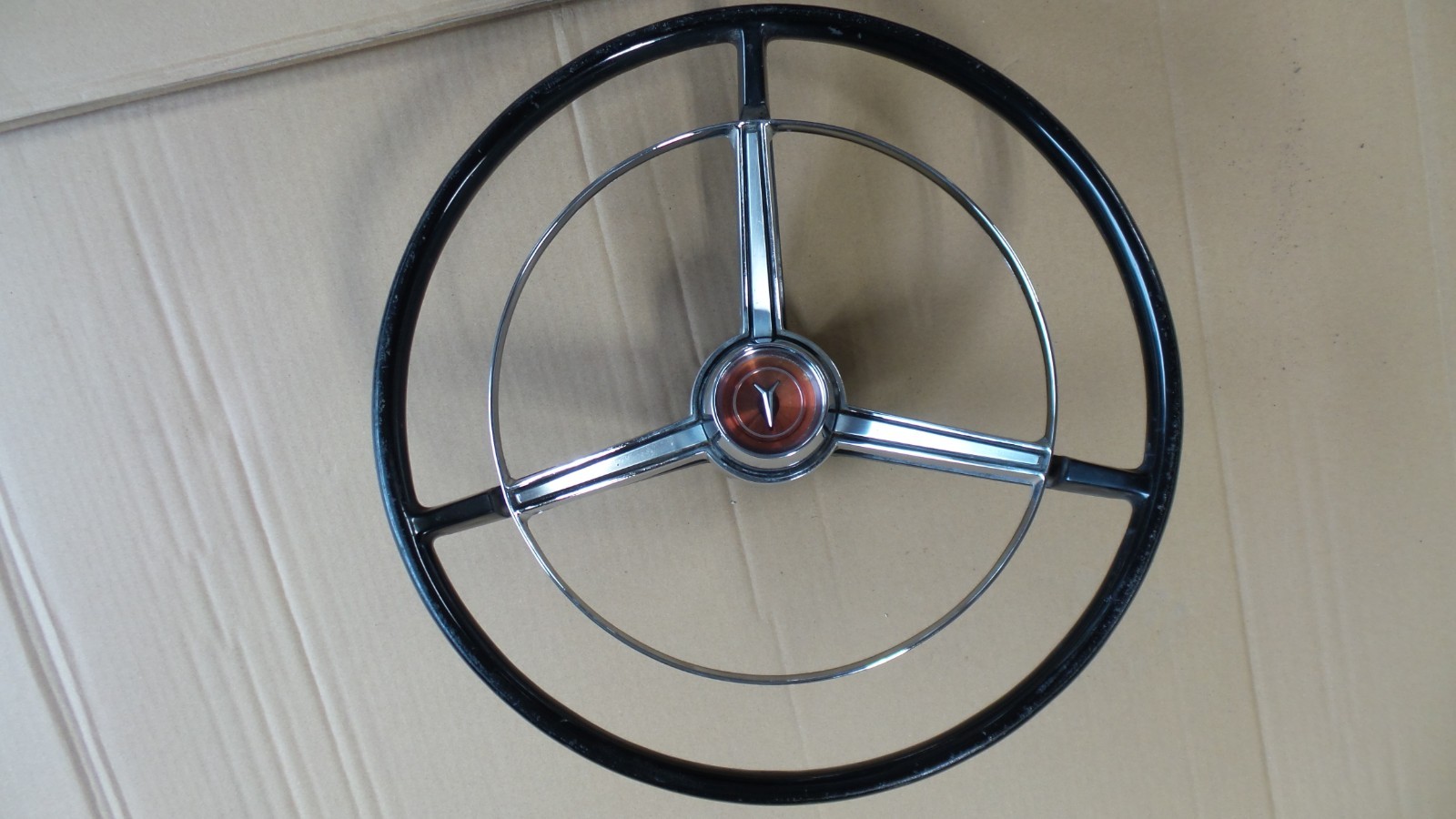 1966 Plymouth Fury Steering Wheel With Horn Ring & Cap
