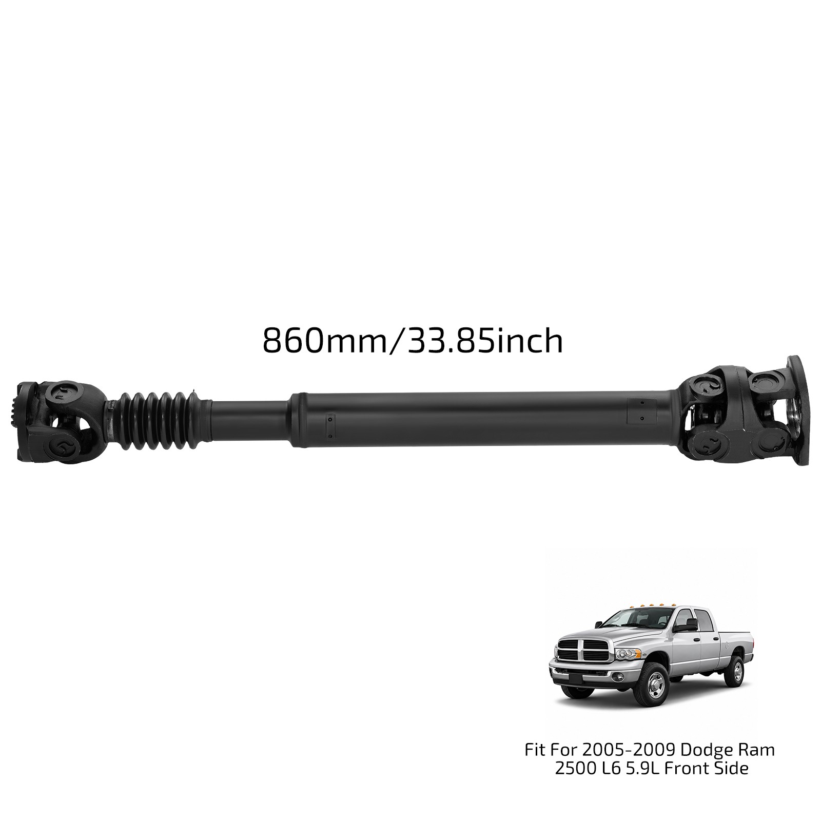 Front Driveshaft Propshaft Assembly Fits 2005-2009 Dodge Ram 3500 4WD 938-162 Front Driveshaft Propshaft Assembly Fits 2005-2009 Dodge Ram 3500 4WD 938-162