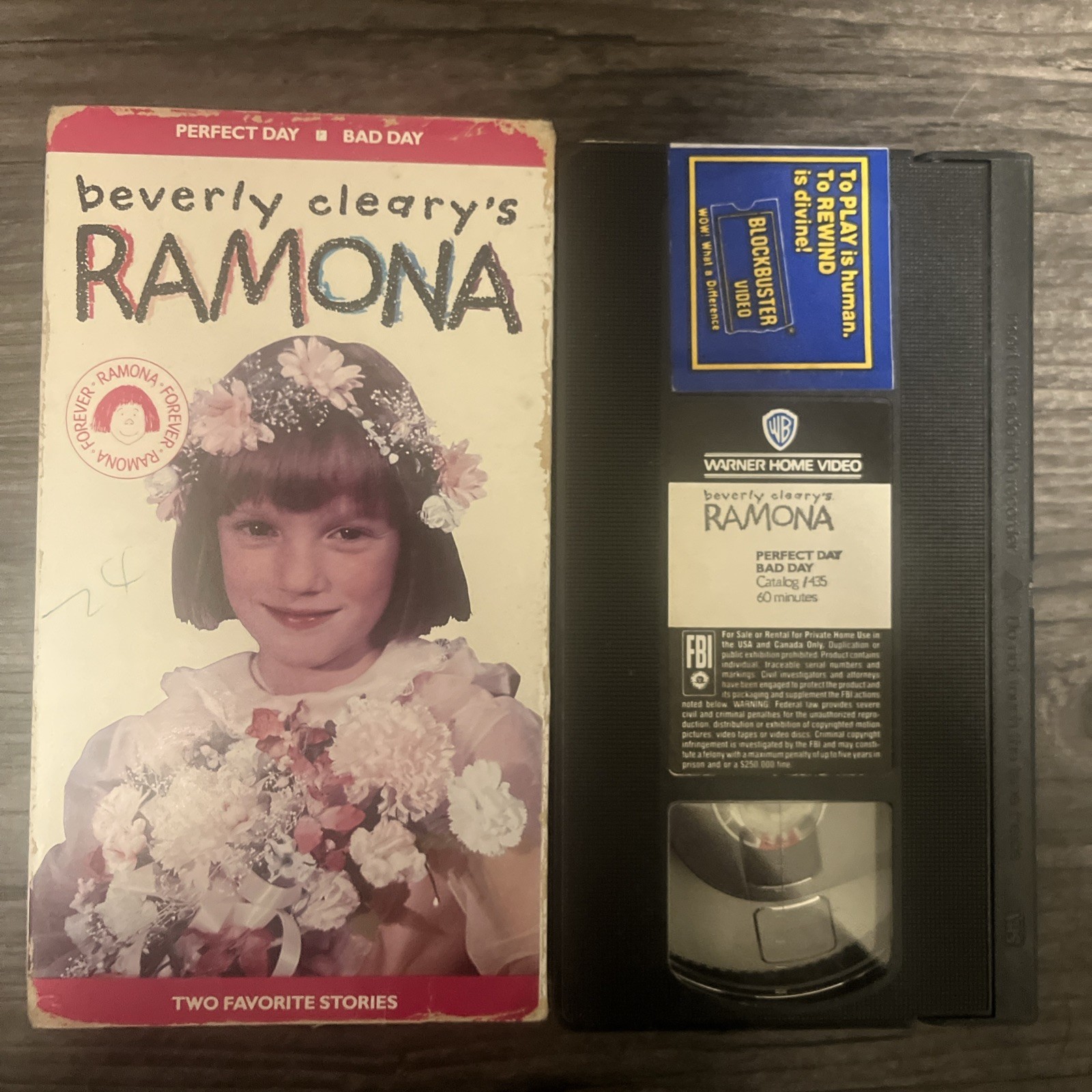 Beverly Cleary’s Ramona Perfect Day Bad Day VHS Tape 1988 Two Favorite Stories Beverly Cleary’s Ramona Perfect Day Bad Day VHS Tape 1988 Two Favorite Stories