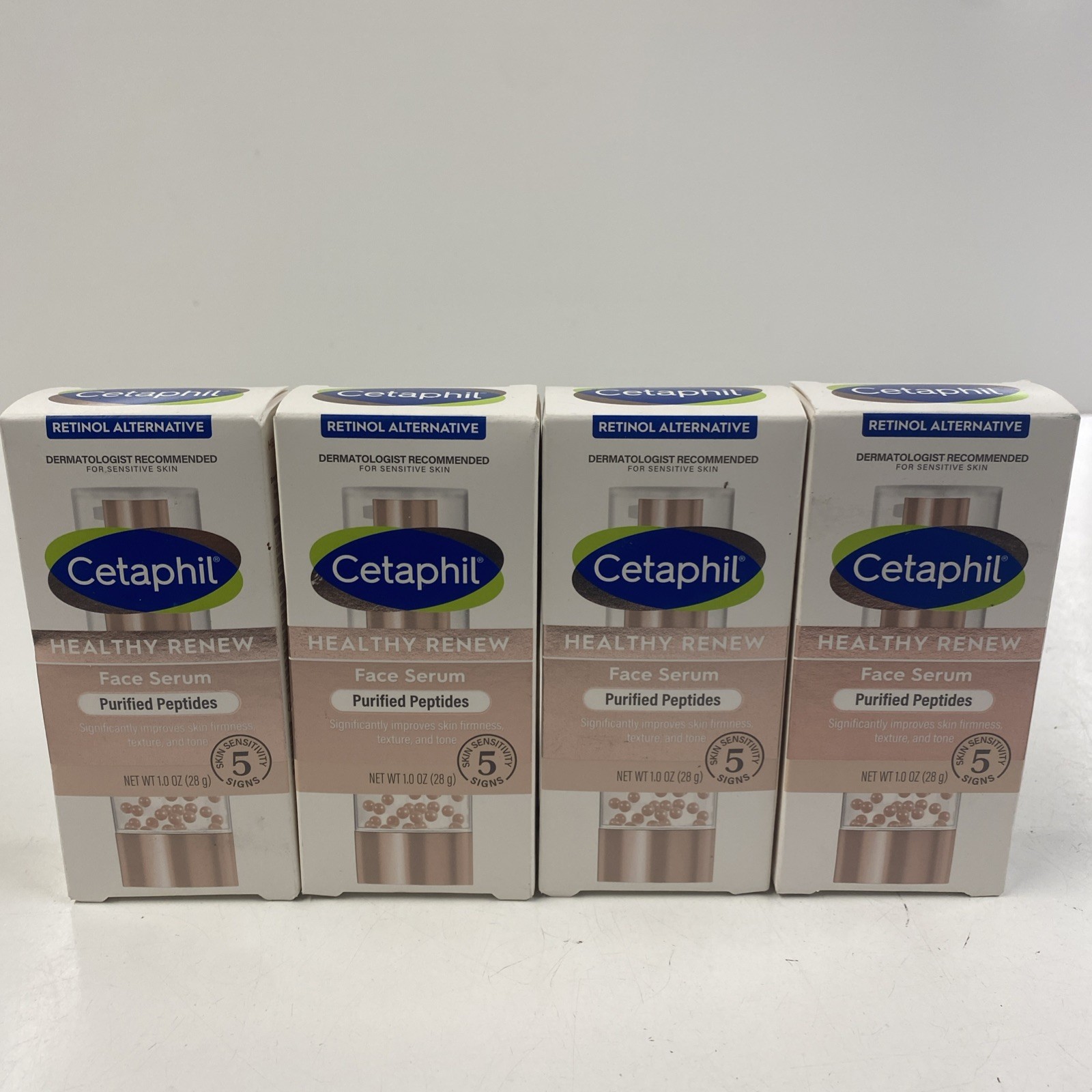 LOT x4 CETAPHIL Healthy Renew Face Serum Purified Peptides 1 oz Skin Firming LOT x4 CETAPHIL Healthy Renew Face Serum Purified Peptides 1 oz Skin Firming