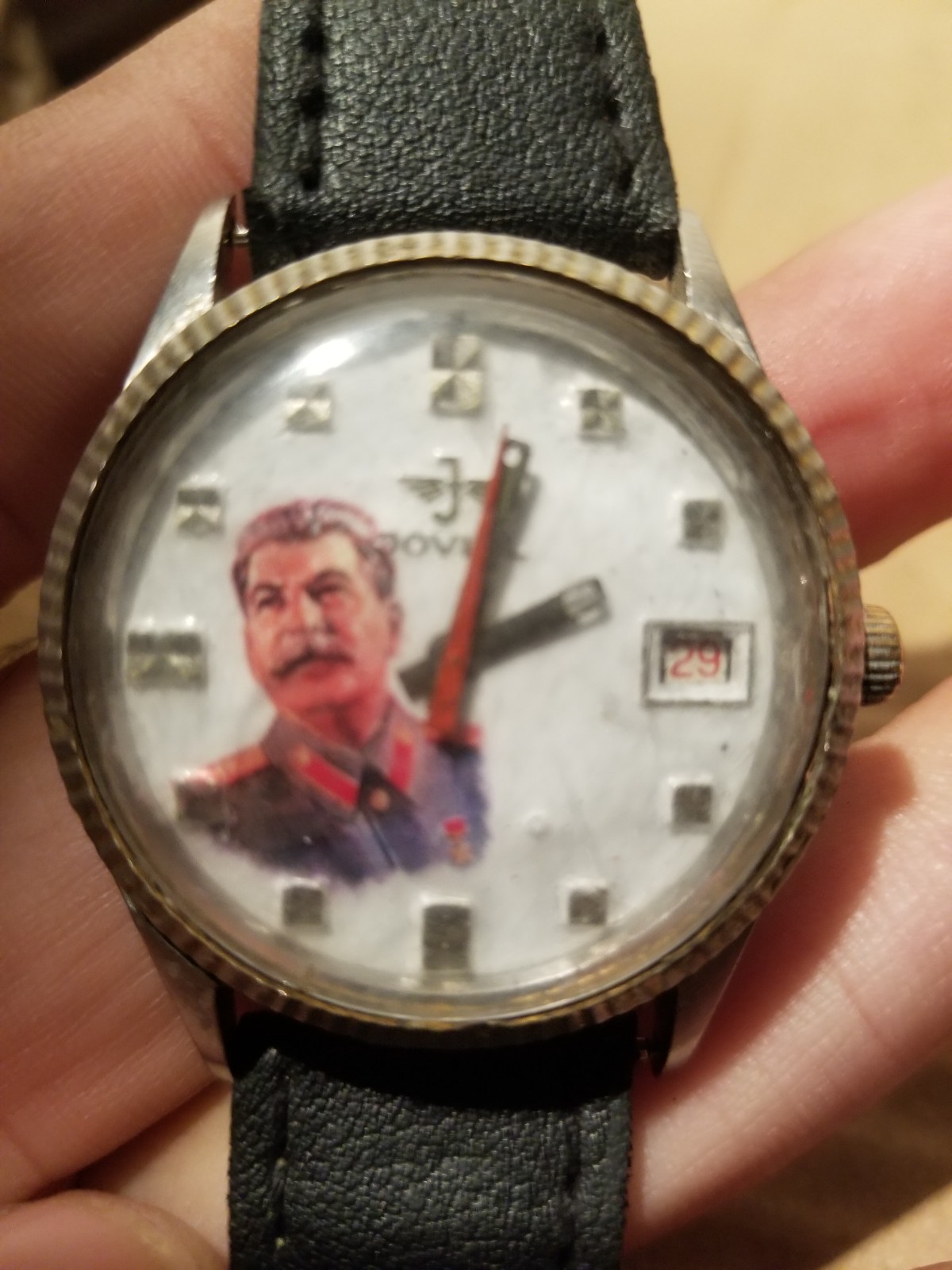 1940\'S Stalin PRESIDENT Of Soviet Union Russia WATCH SPECIAL MEMORIAL RARE