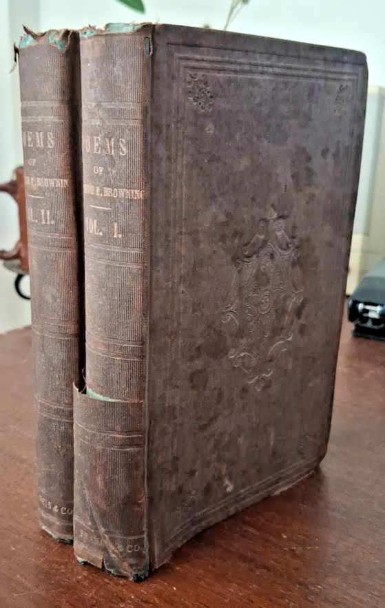 1854 The Poems of Elizabeth Barrett Browning, two volumes