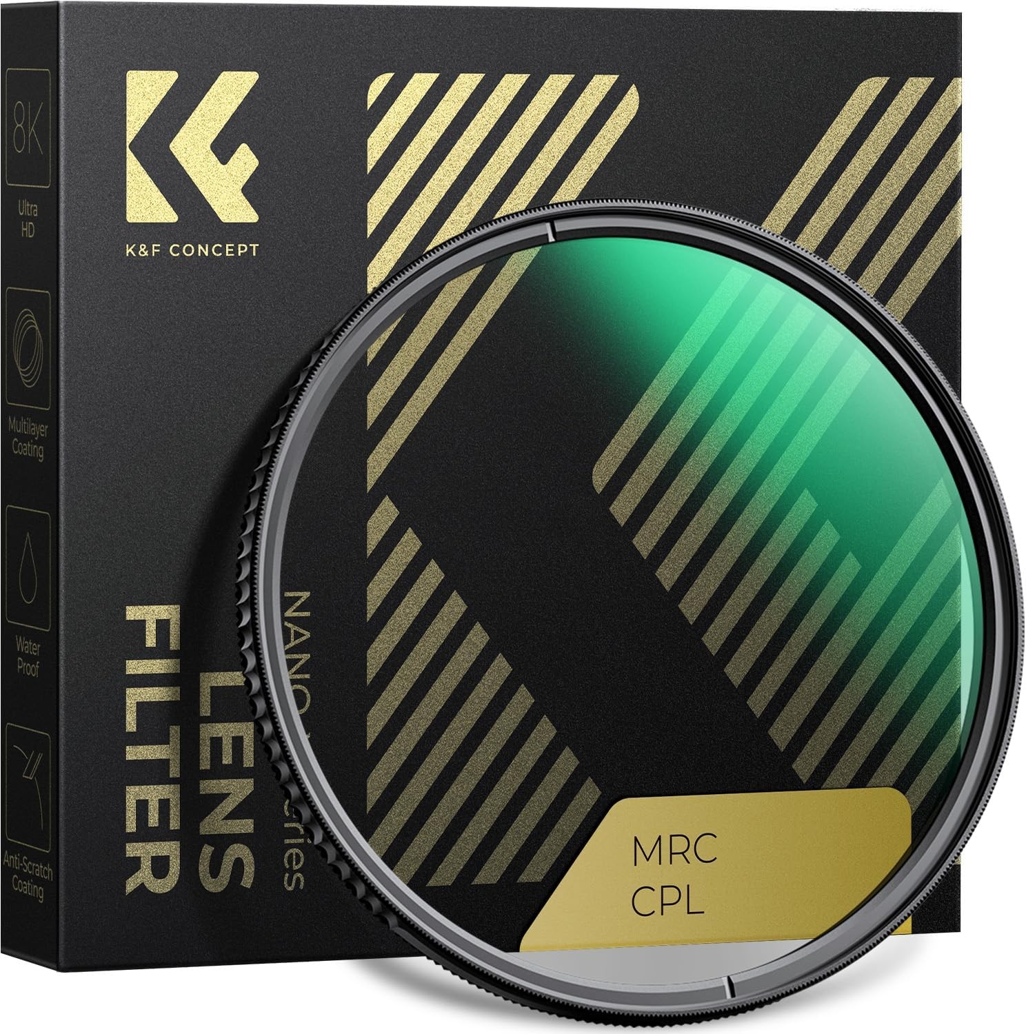 K&F CONCEPT CPL Filter Circular Polarizers 28Layer Multi-Coated Super Slim NanoX
